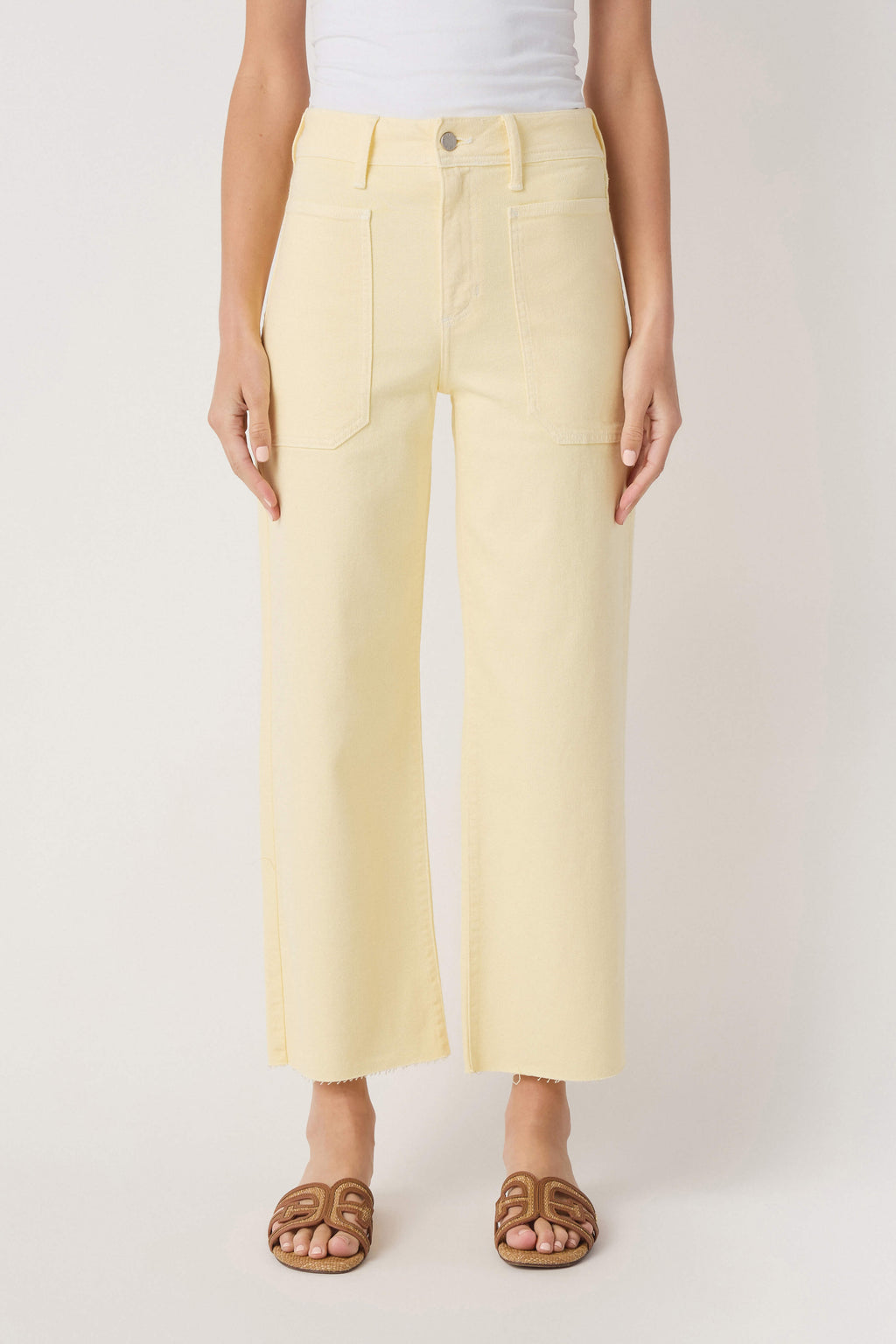 Just Black Denim High Rise Utility Wide Leg Jeans