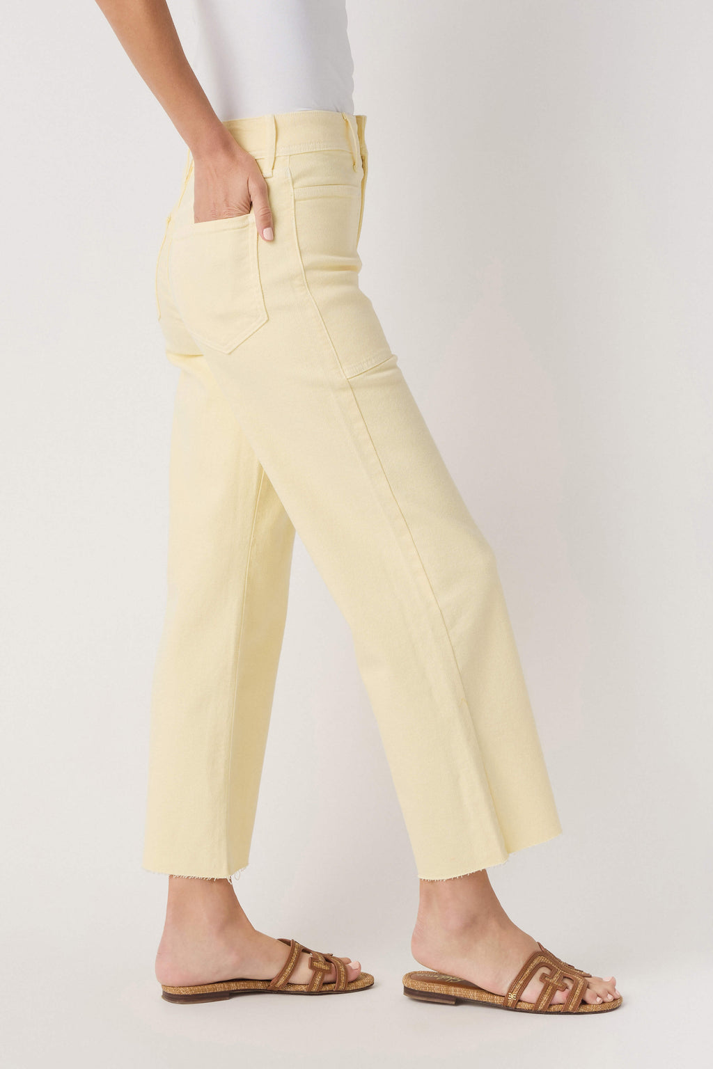 Just Black Denim High Rise Utility Wide Leg Jeans