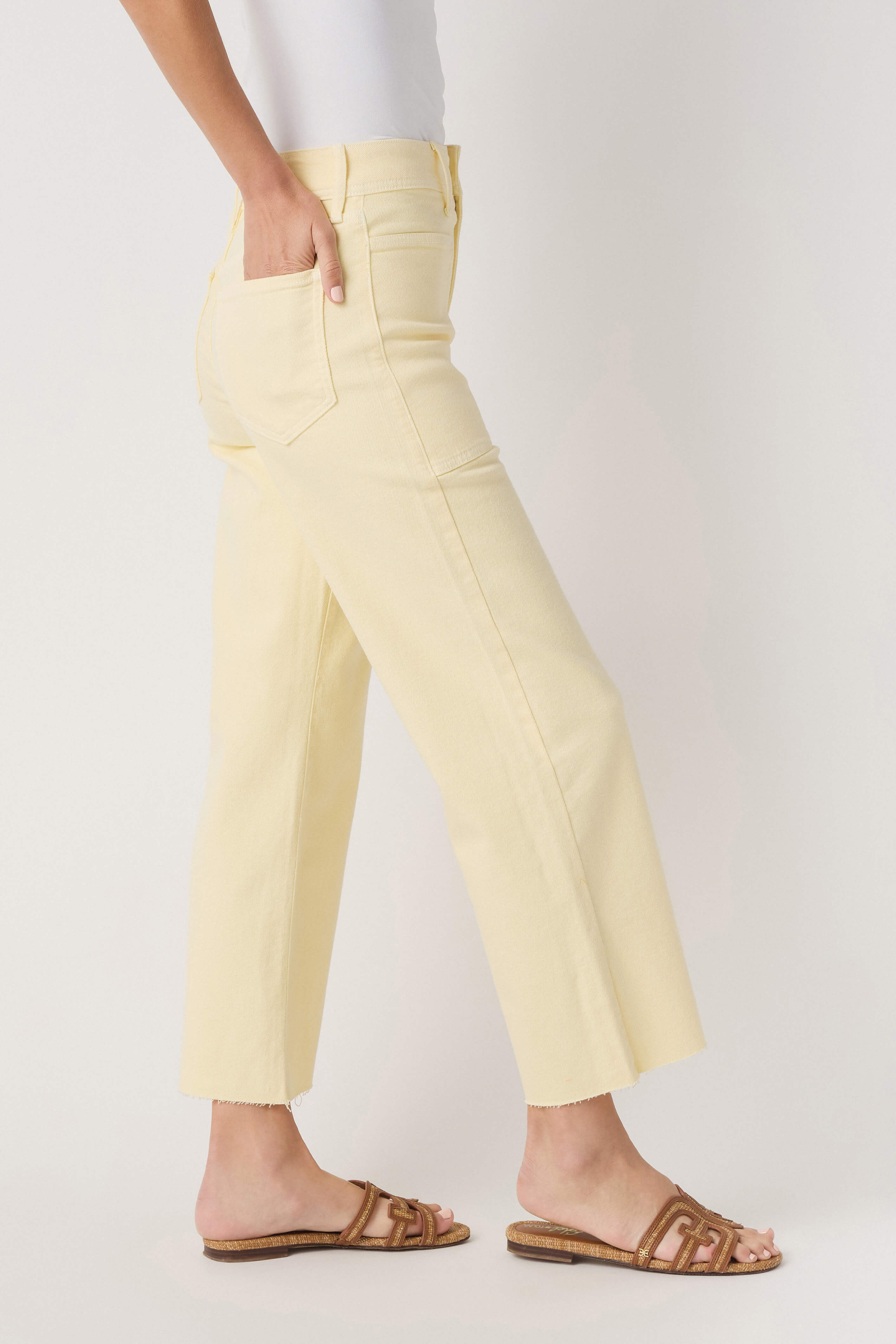 Just Black Denim High Rise Utility Wide Leg Jeans