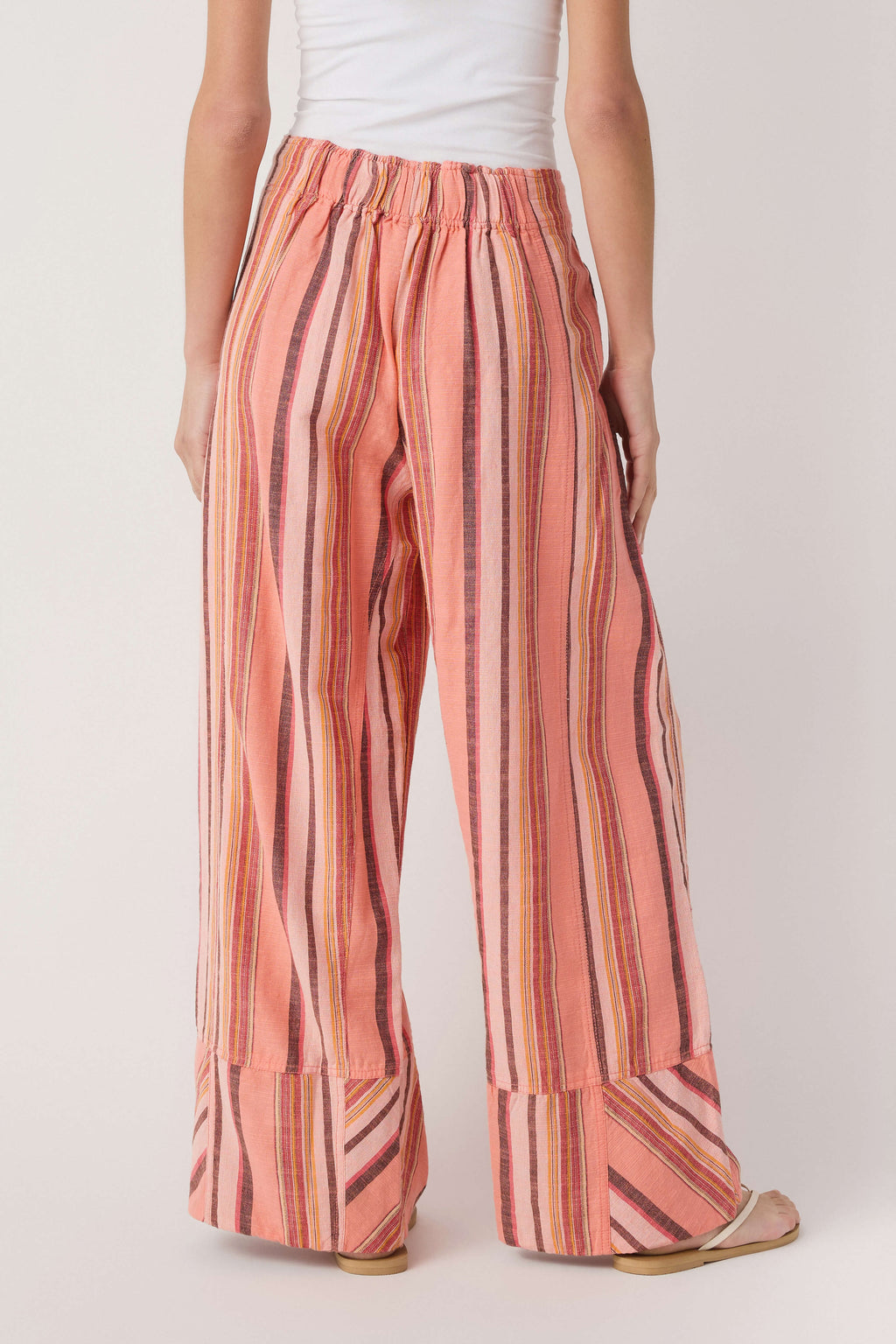 Free People Days End Solar Linen Stripe Pants