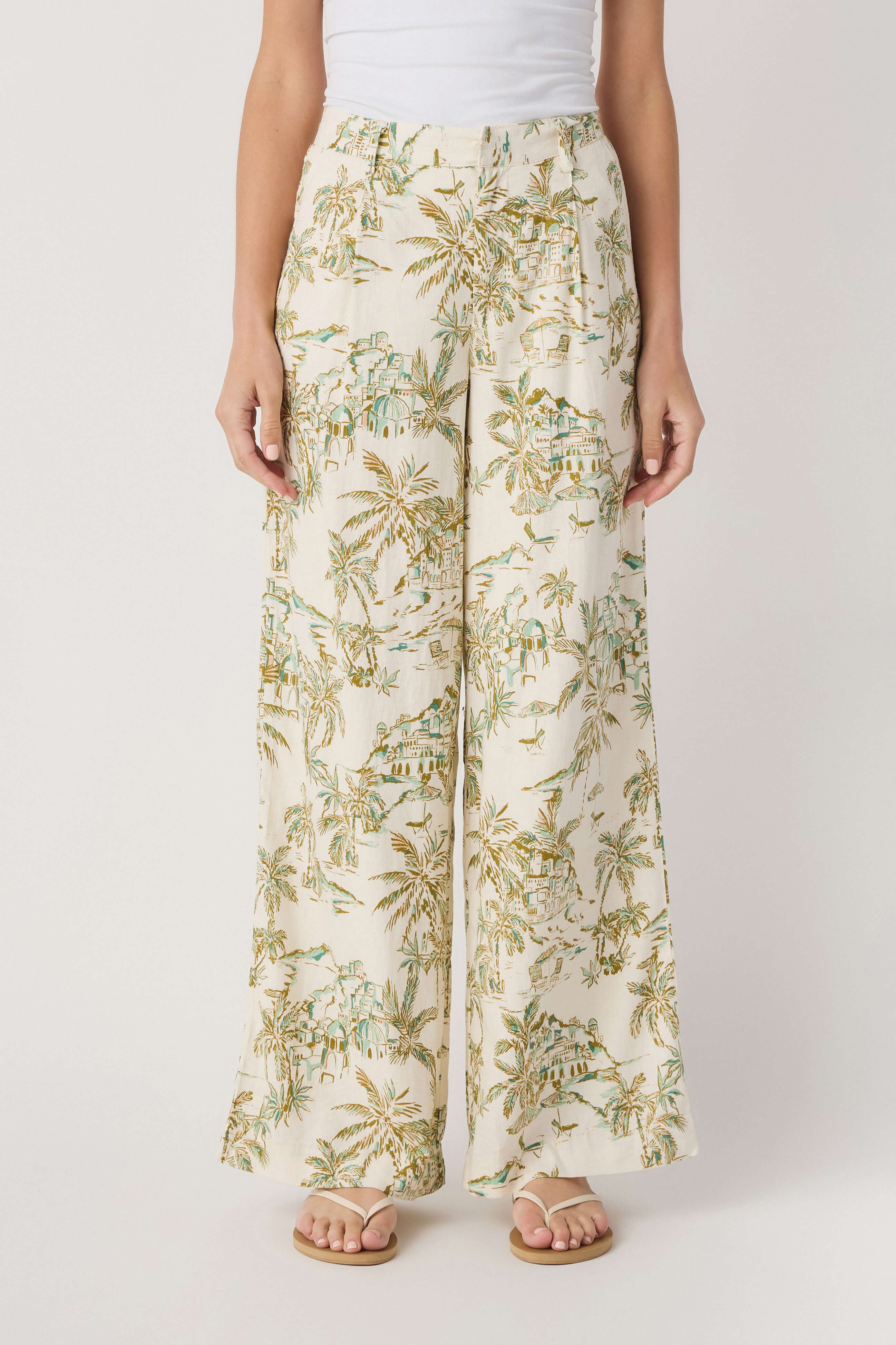 Z Supply Overlook Tiki Tide Linen Pant