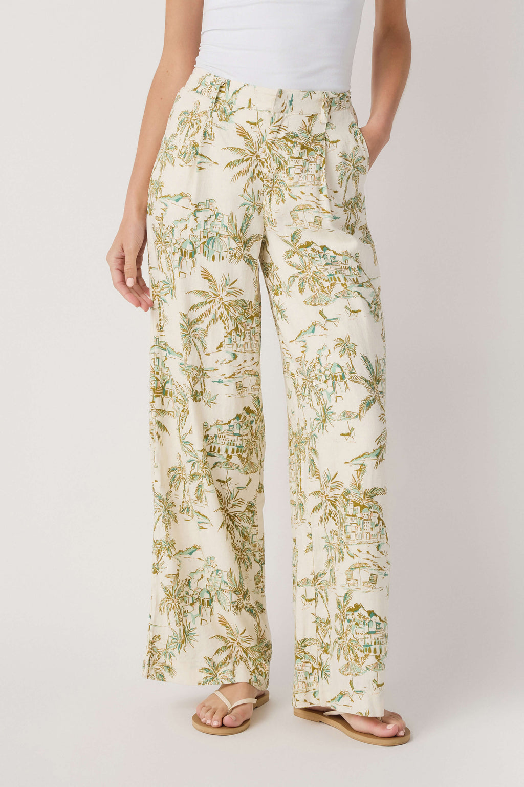 Z Supply Overlook Tiki Tide Linen Pant