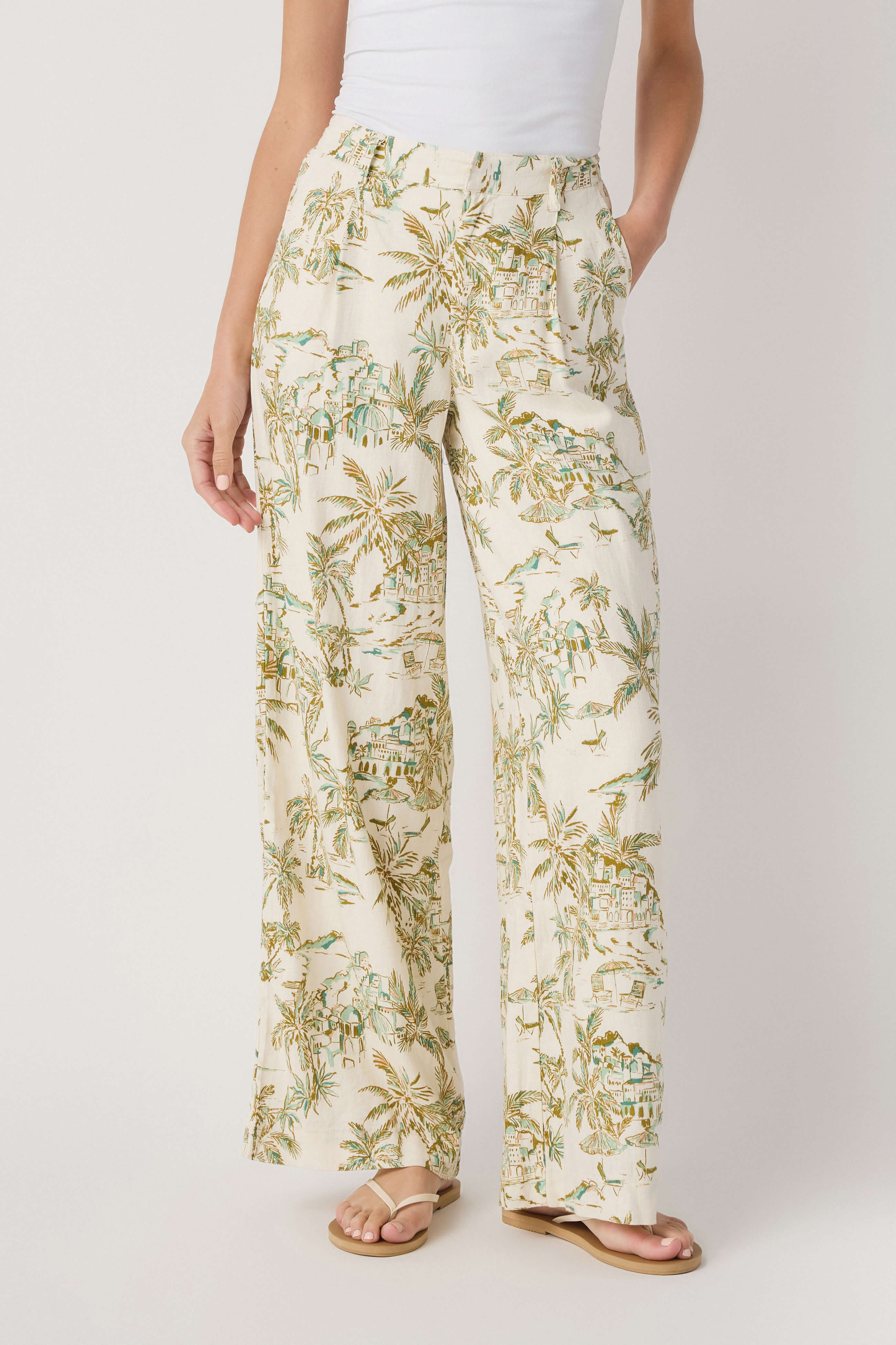 Z Supply Overlook Tiki Tide Linen Pant