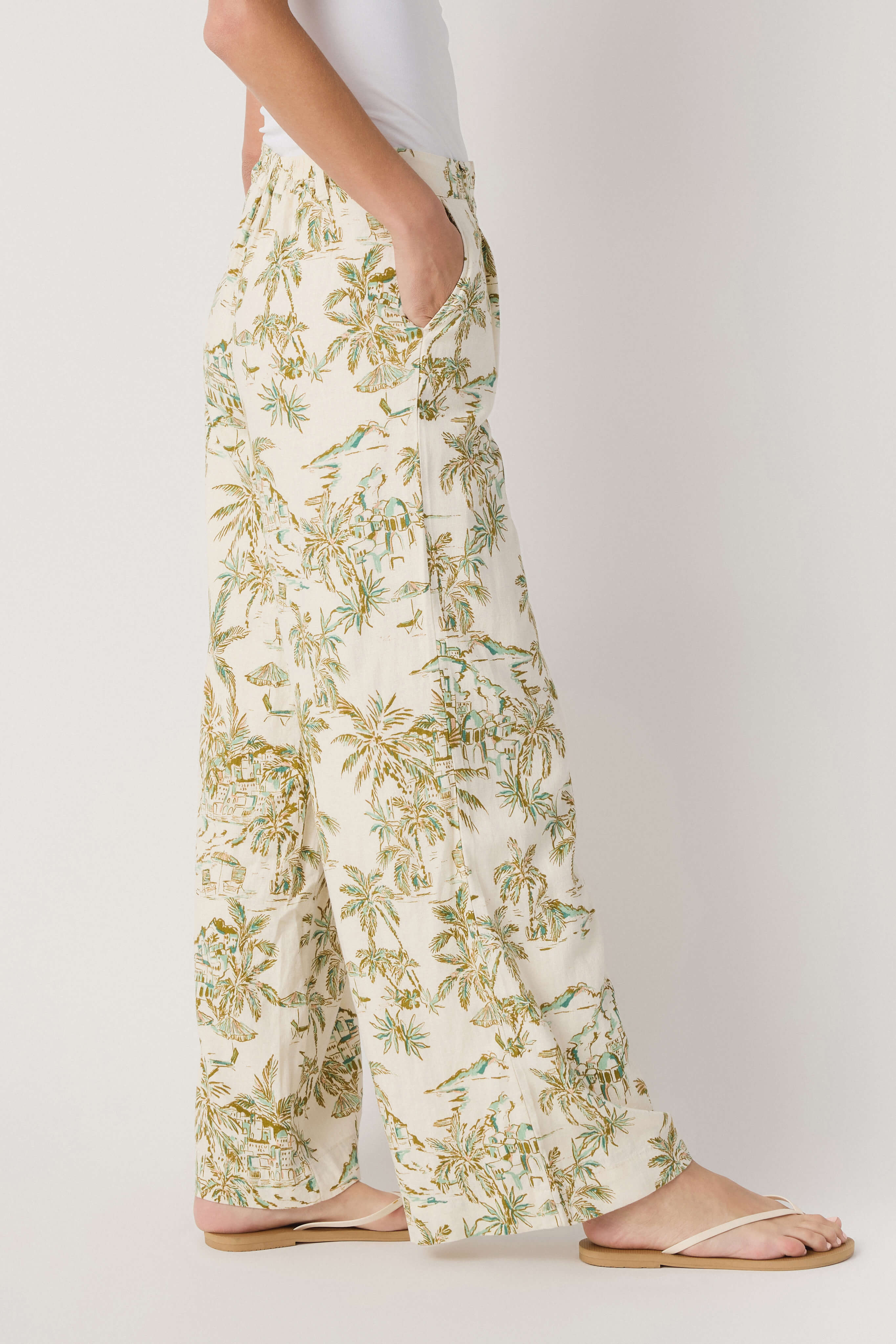 Z Supply Overlook Tiki Tide Linen Pant