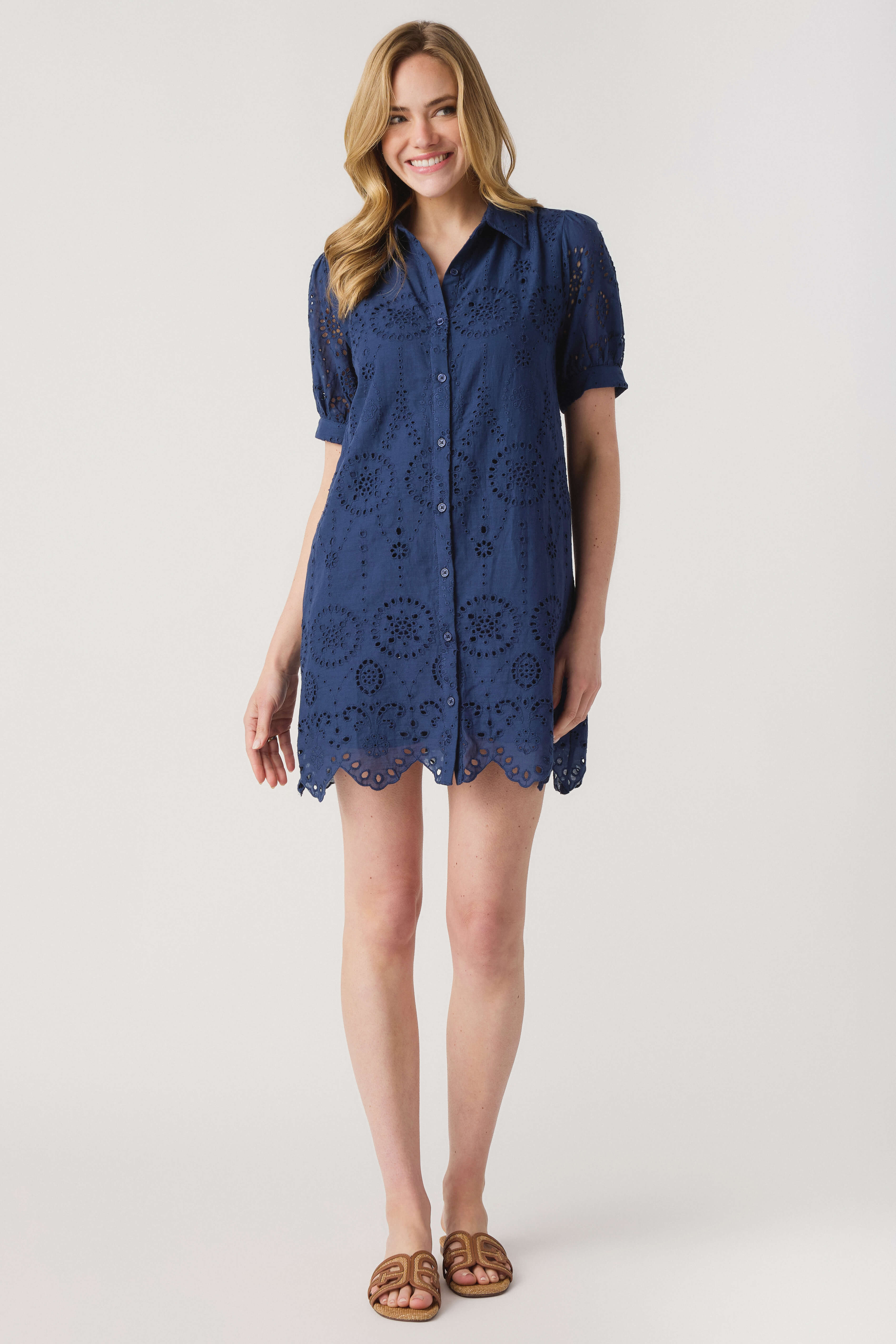 Jodifl Eyelet Shirt Dress