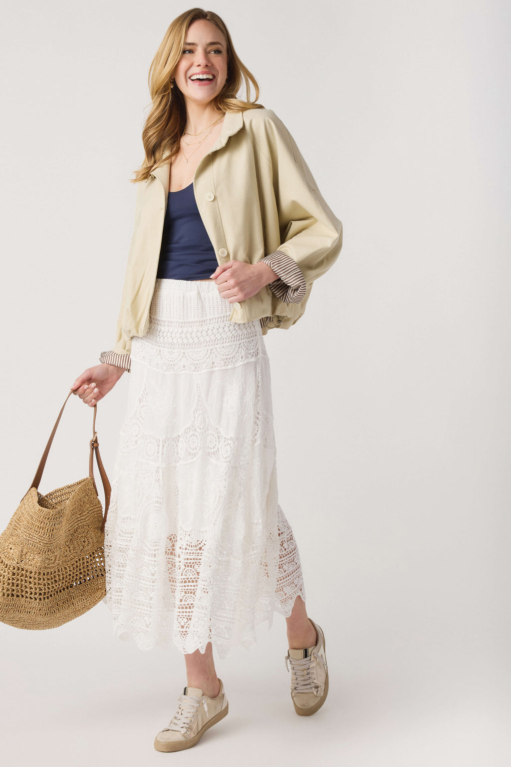Hem & Thread Crochet Maxi Skirt