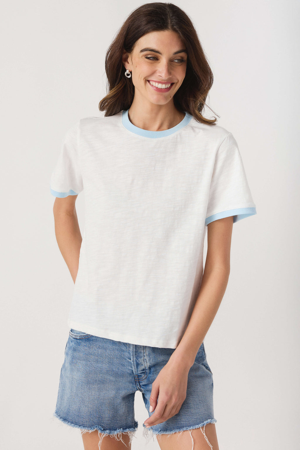 Miou Muse Essential Slub Ringer Tee