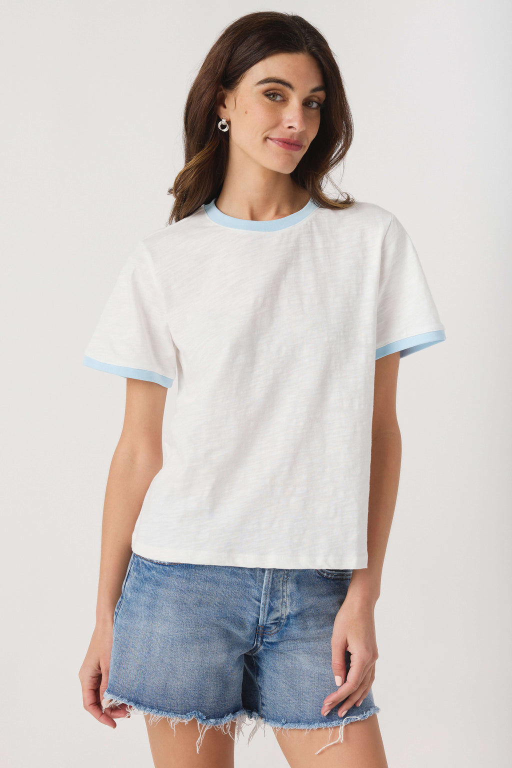Miou Muse Essential Slub Ringer Tee