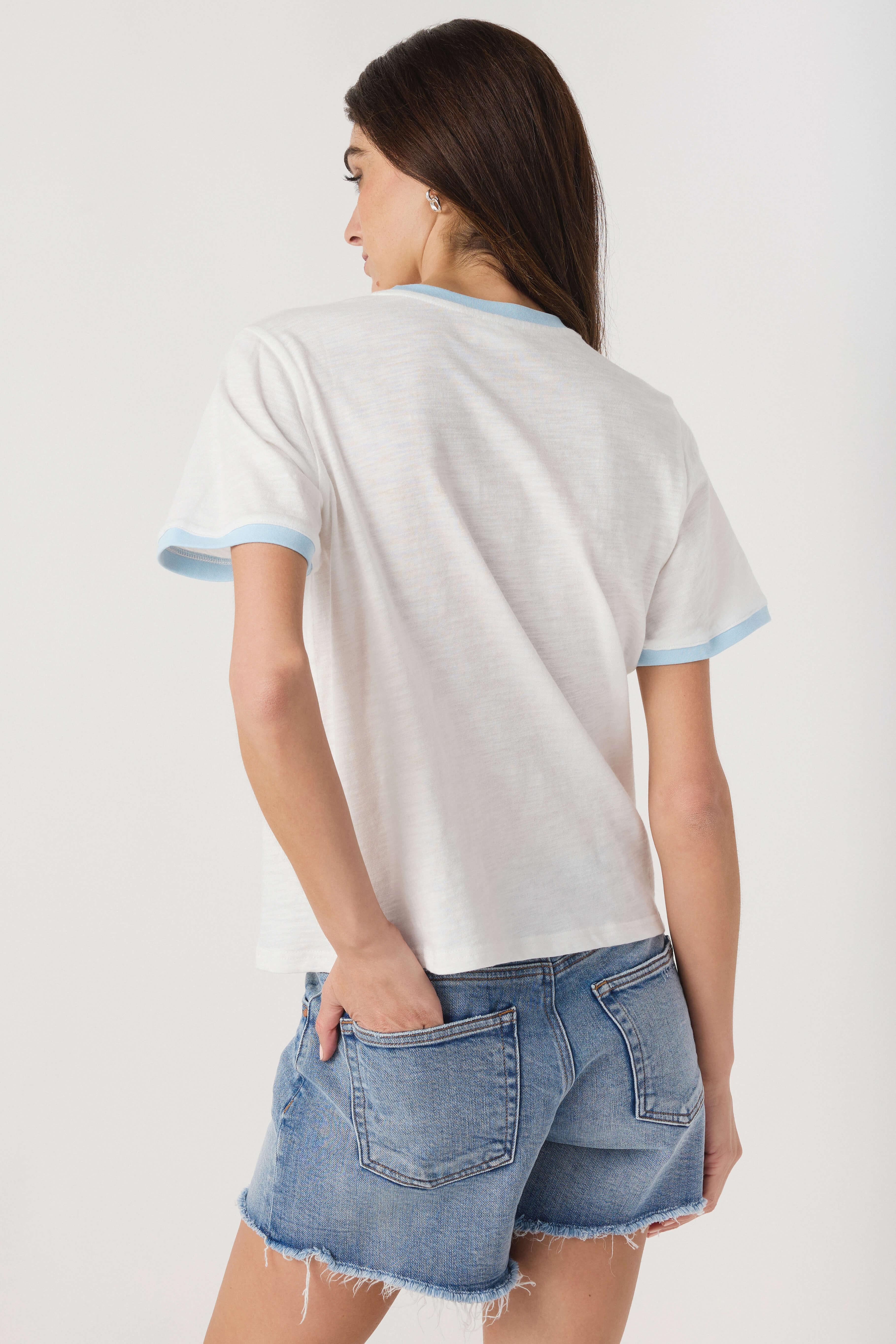 Miou Muse Essential Slub Ringer Tee