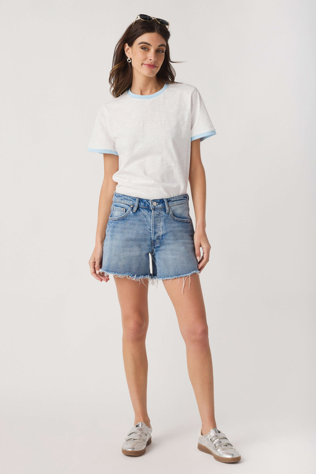Miou Muse Essential Slub Ringer Tee