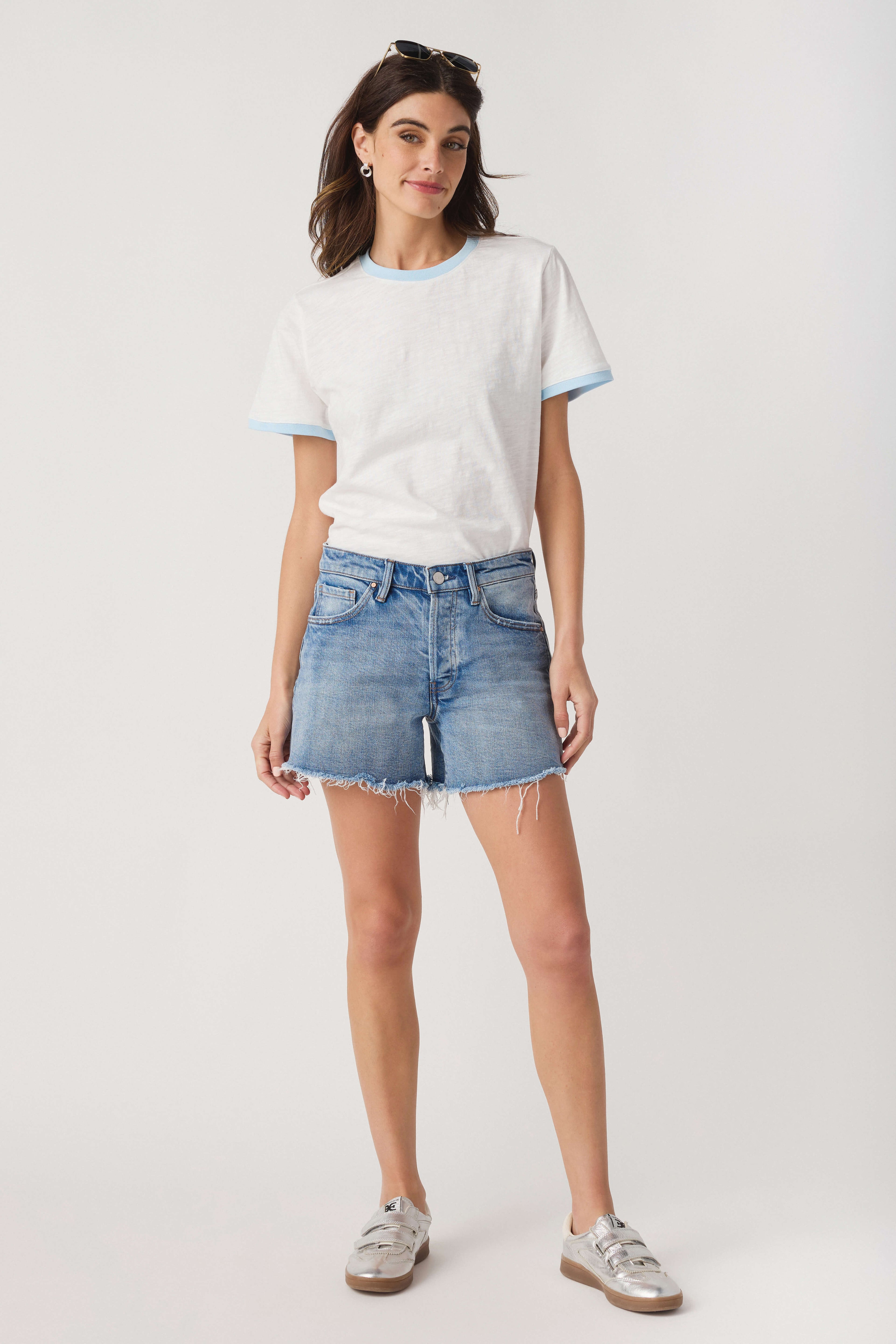 Miou Muse Essential Slub Ringer Tee