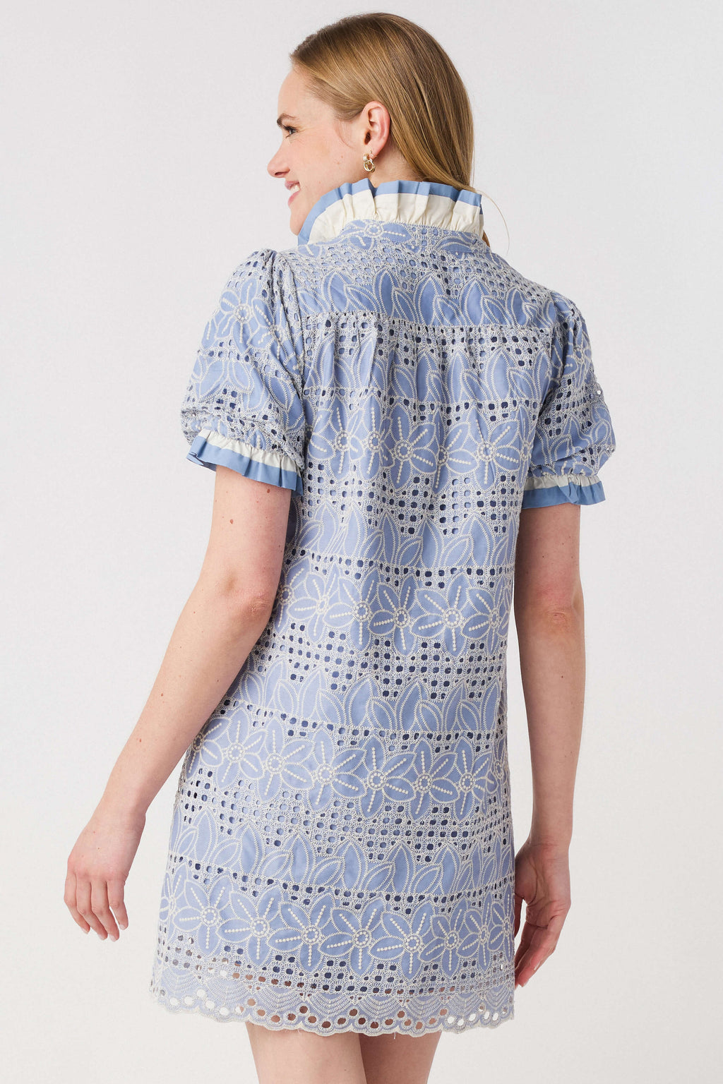 Jodifl Ruffle Eyelet Lace Dress