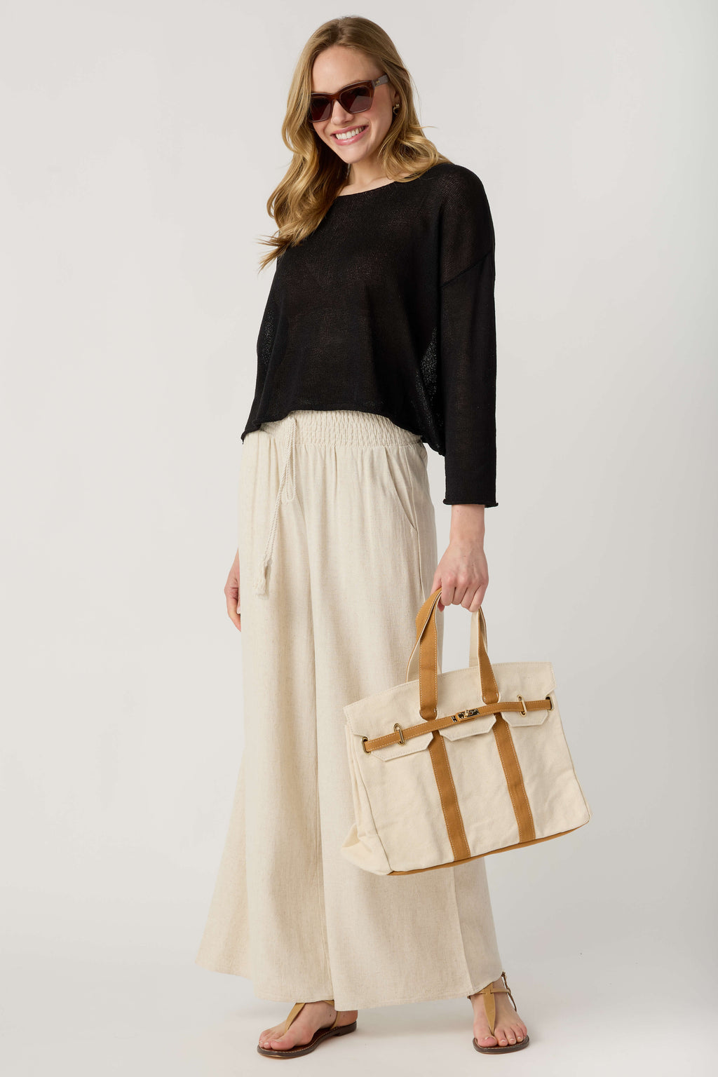 Miou Muse Smocked Waist Pants
