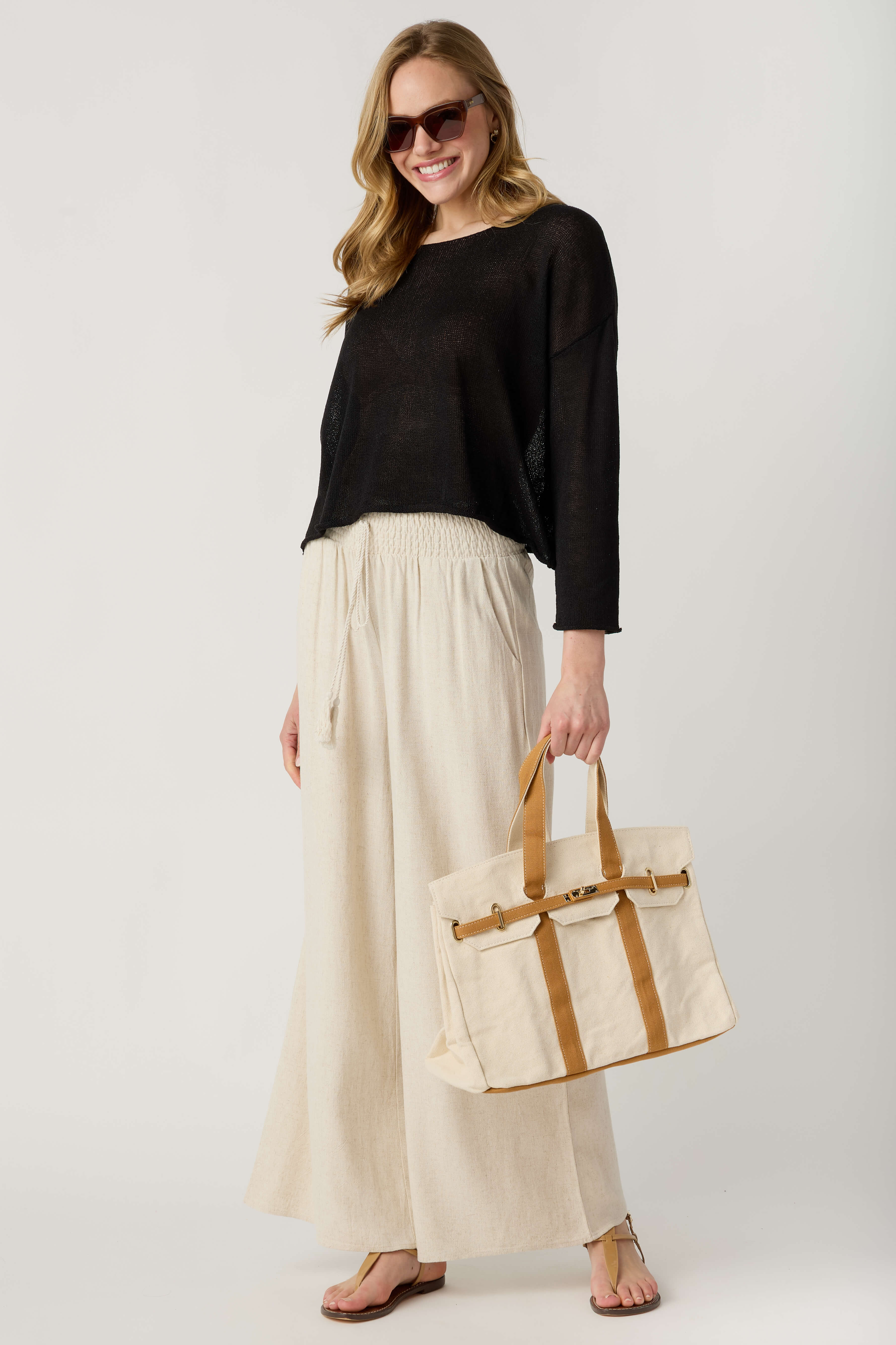 Miou Muse Smocked Waist Pants