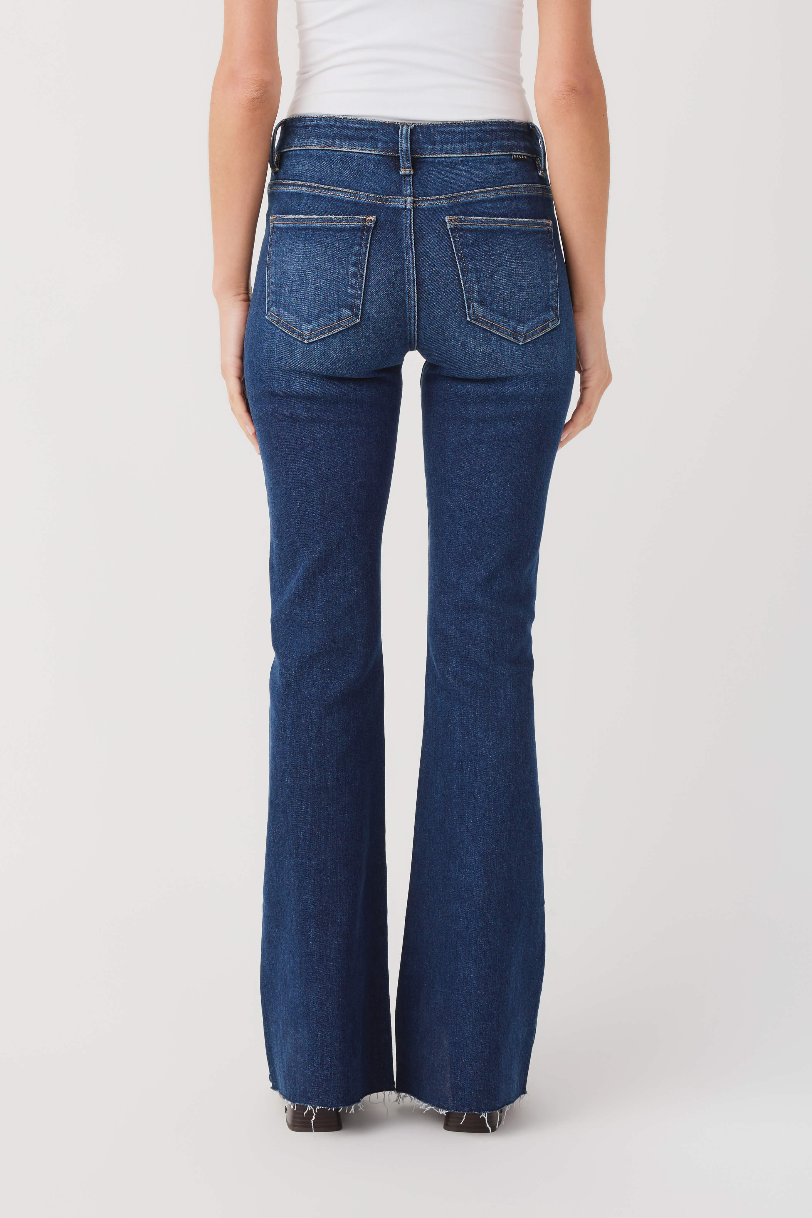 Risen High Rise Clean Pajama Flare Jeans