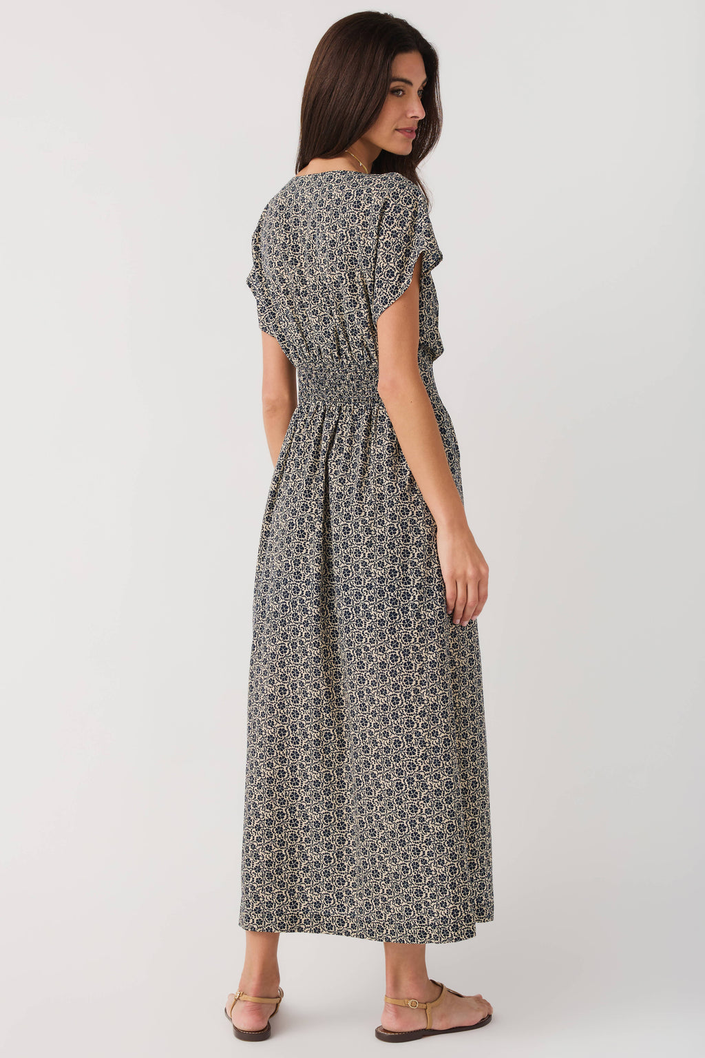 Z Supply Sanna Iris Floral Midi Dress