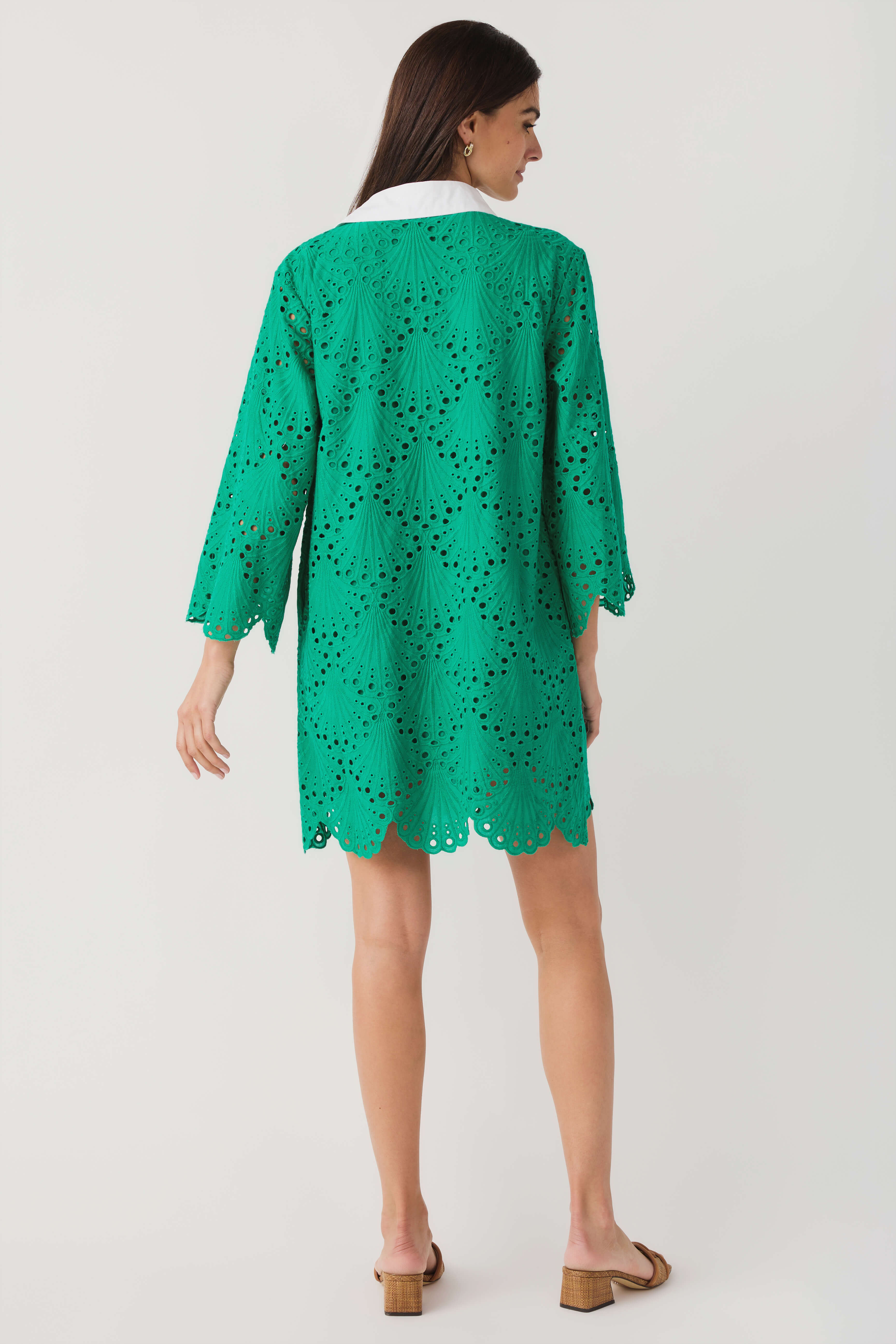 Lalavon Eyelet Shirt Dress