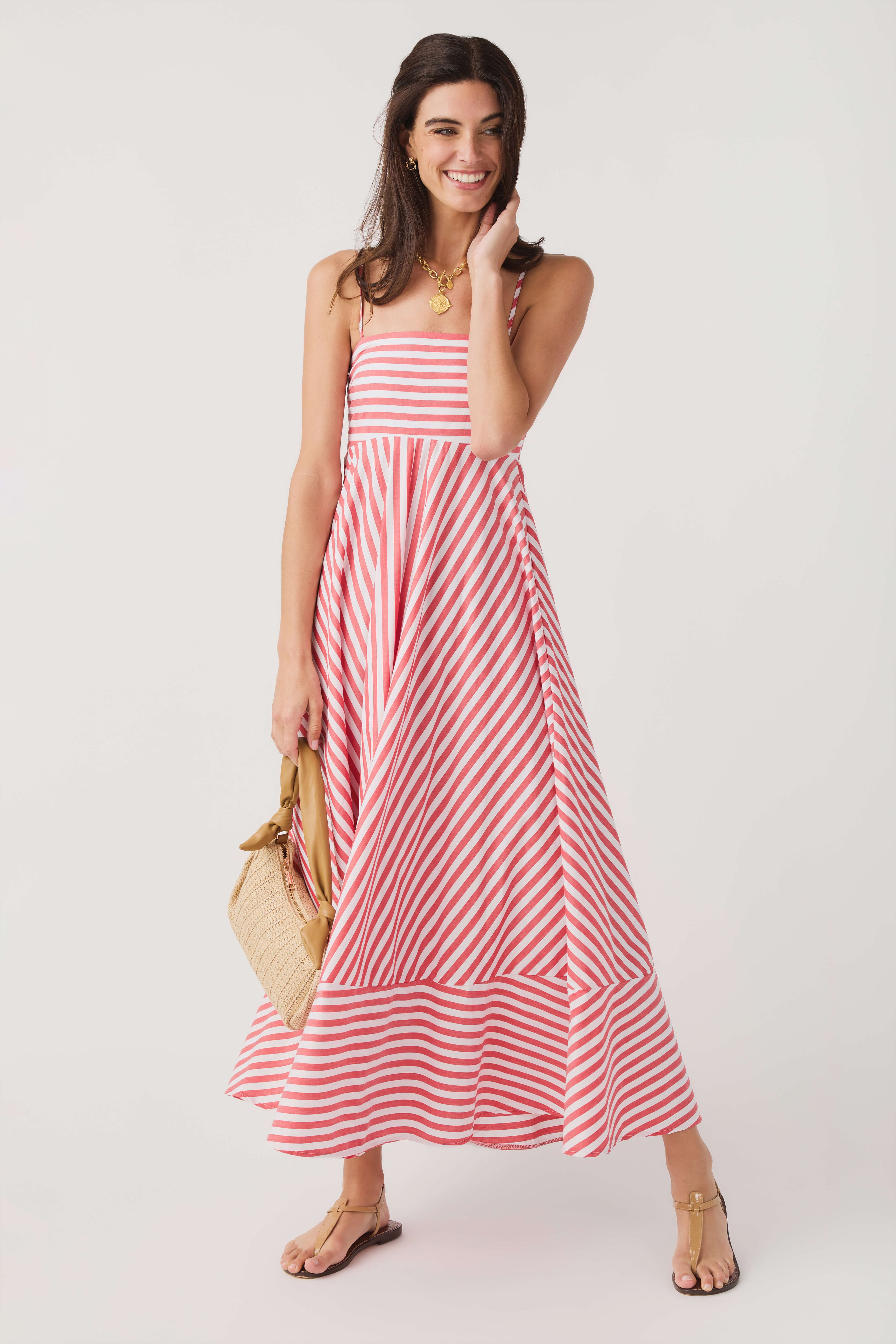 Olivaceous Cecily Stripe Maxi Dress