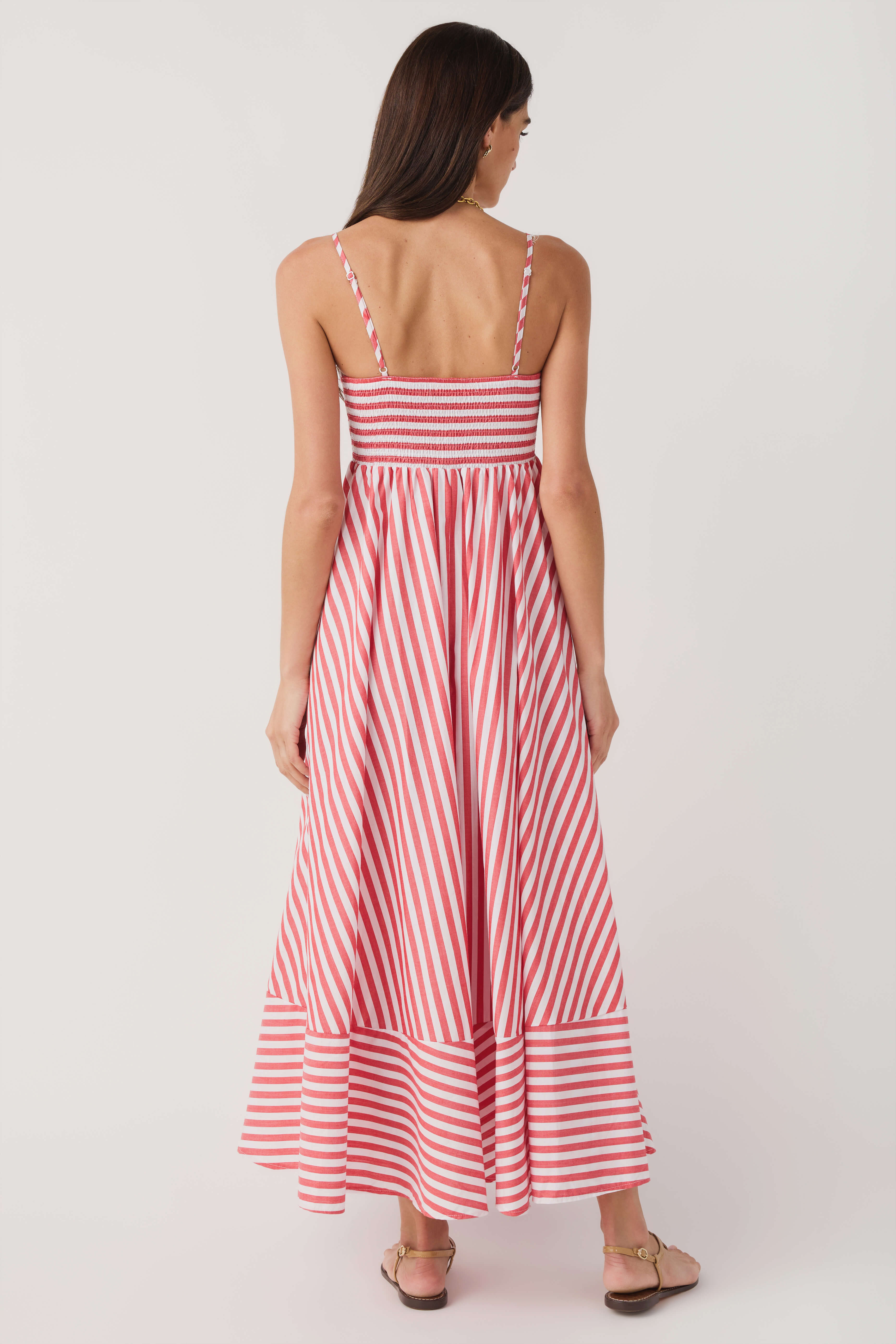Olivaceous Cecily Stripe Maxi Dress