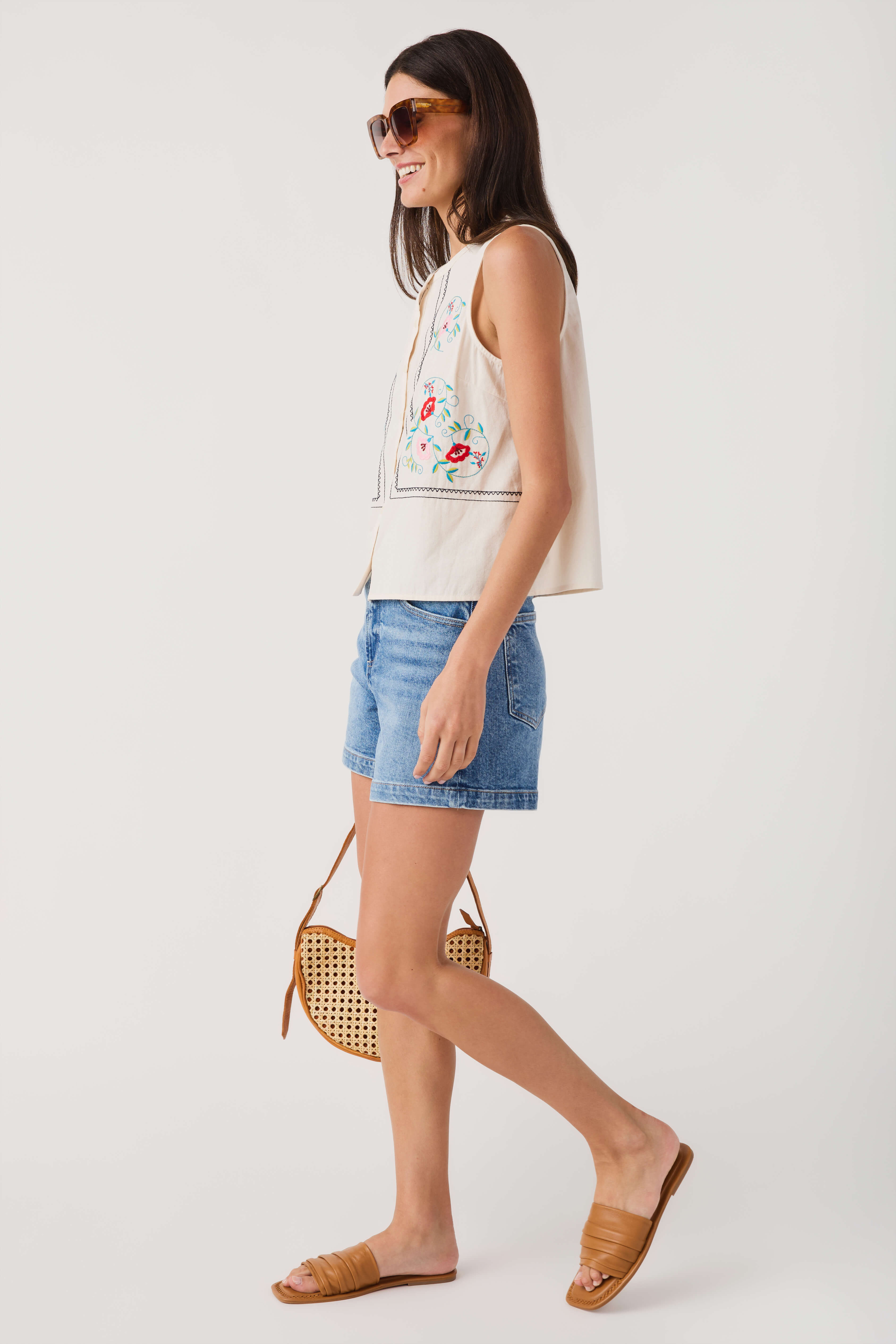 Able Embroidered Top