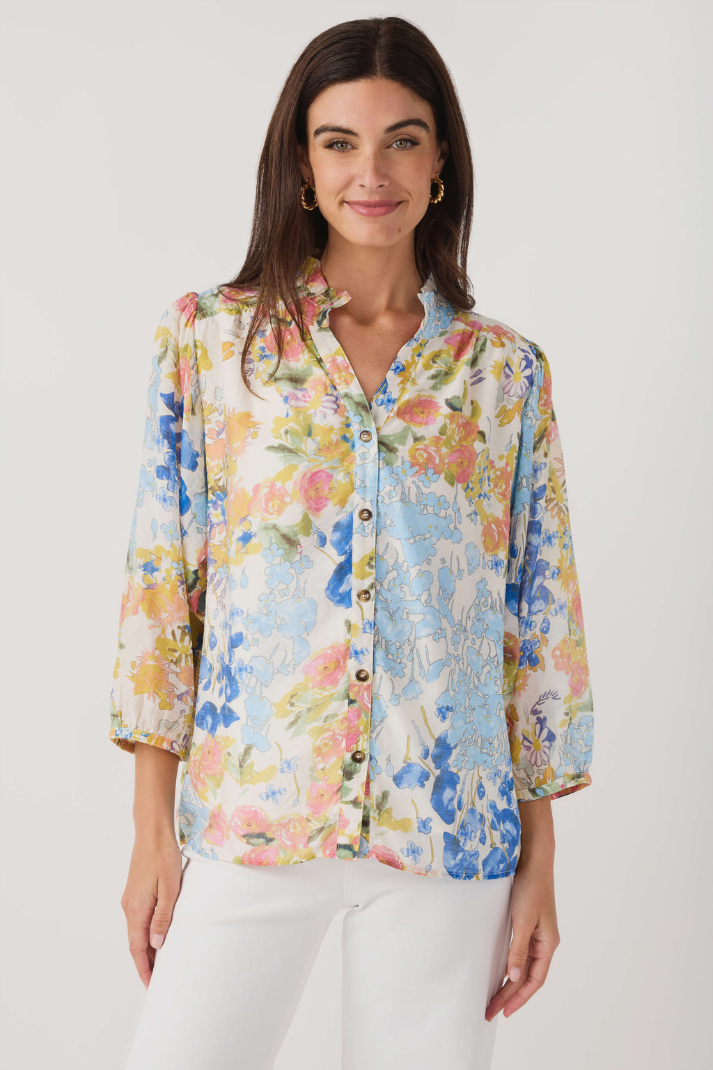 Jodifl Floral Chiffon Top