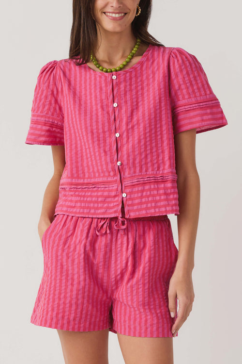 &Merci Striped Short Set
