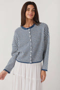 Things Between Skinny Striped Piper Cardigan