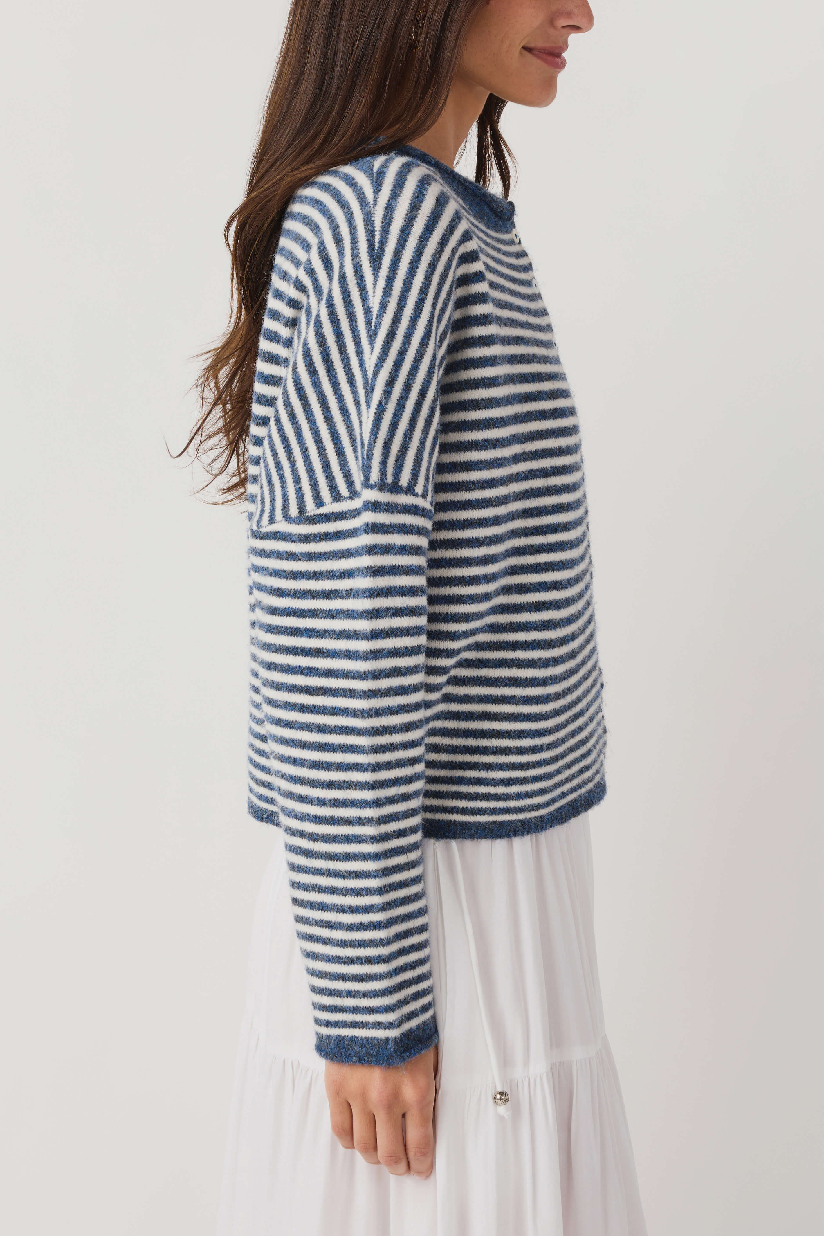 Things Between Skinny Striped Piper Cardigan