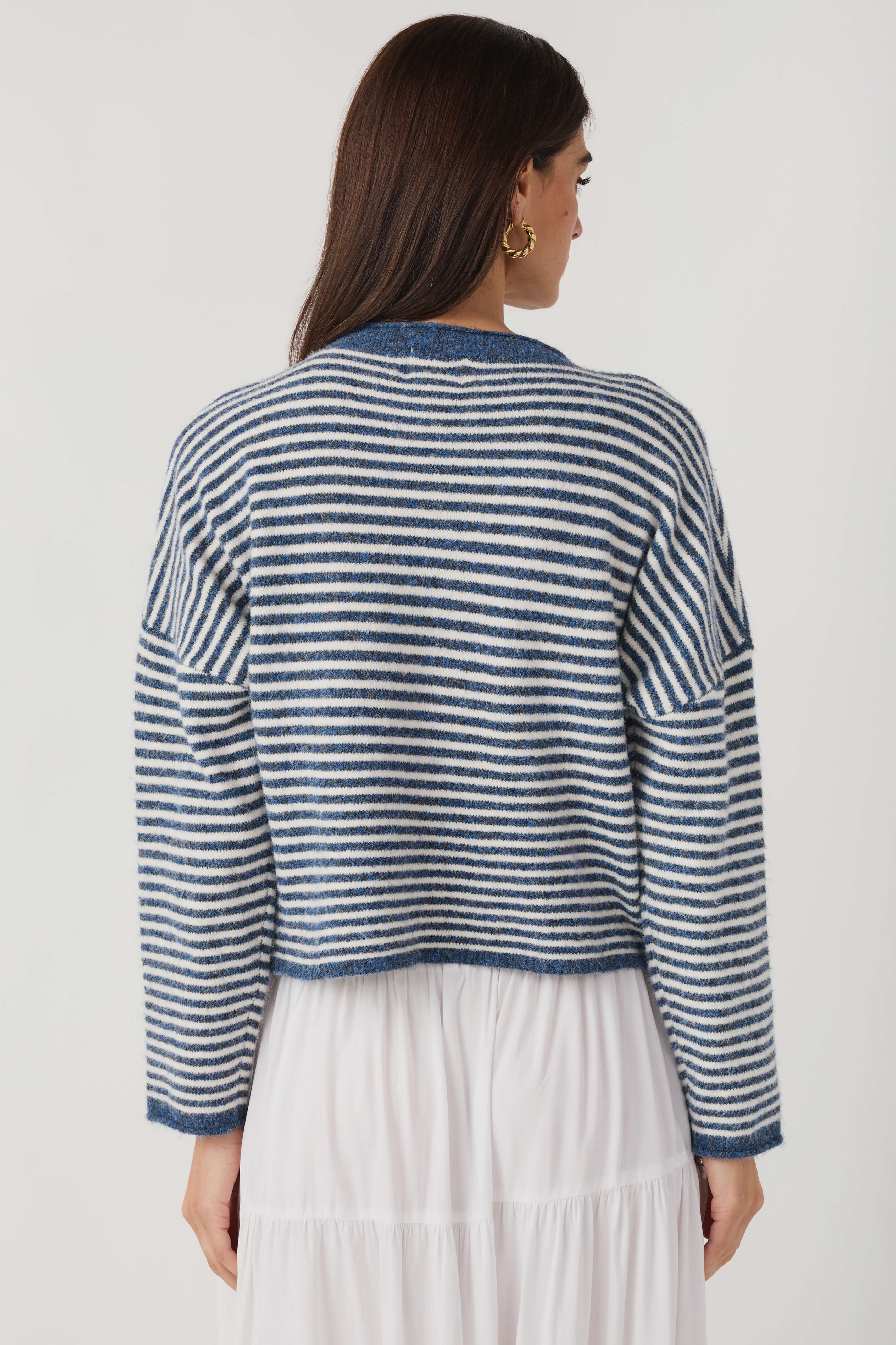 Things Between Skinny Striped Piper Cardigan