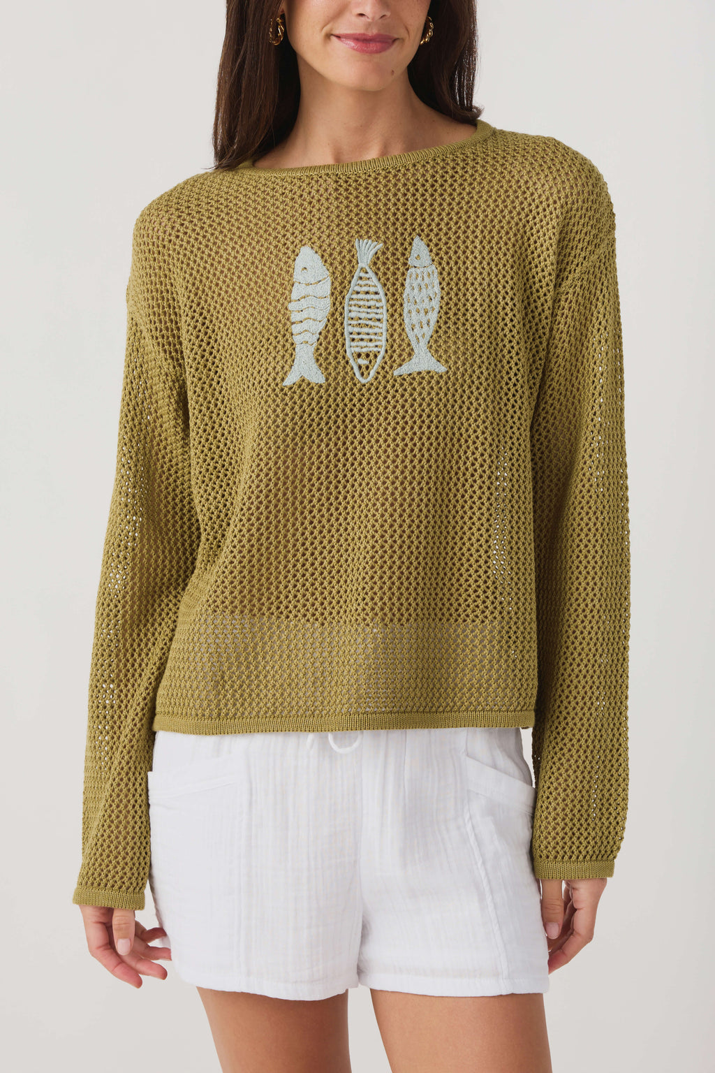 Wishlist Fish Trio Sweater