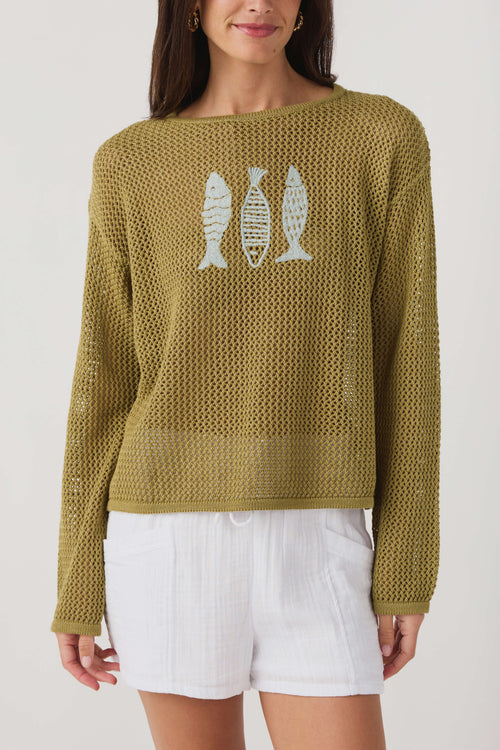 Wishlist Fish Trio Sweater