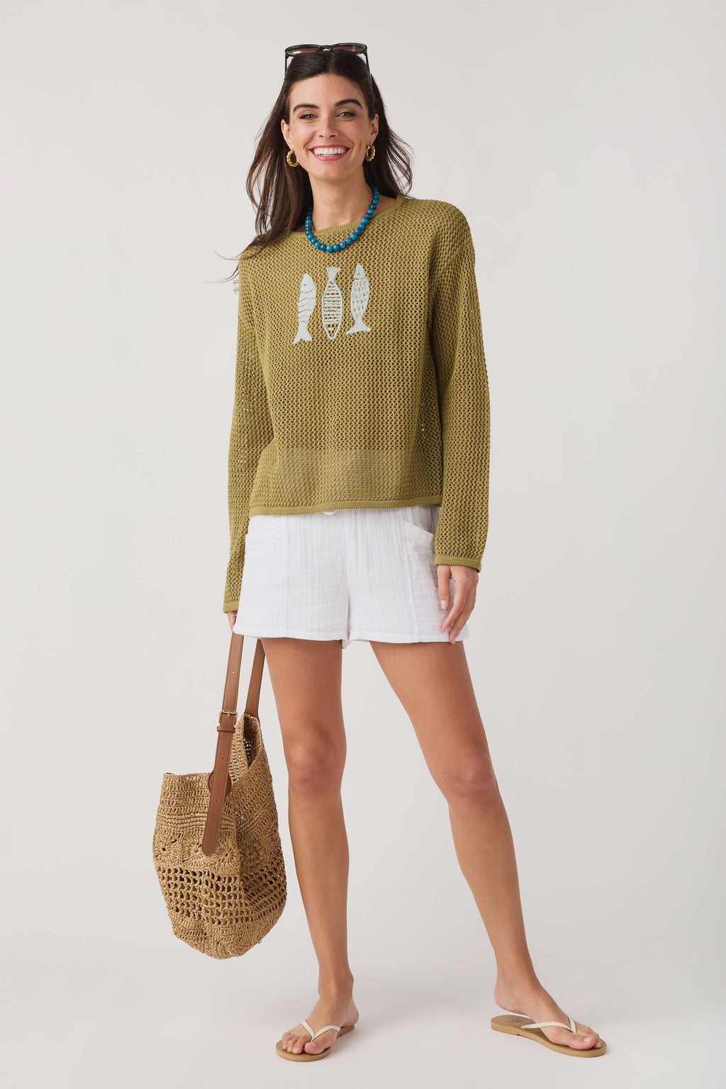 Wishlist Fish Trio Sweater