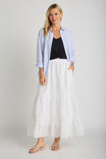 Calista Tiered Eyelet Skirt