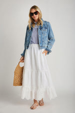 Calista Tiered Eyelet Skirt