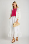 Calista Tiered Eyelet Skirt