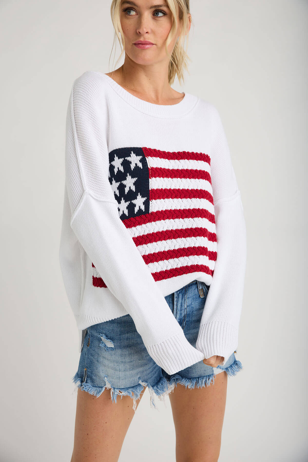 Miracle Crochet Flag Knit Sweater