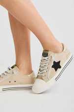 Vintage Havana x The Motherchic Striped Star Canvas Sneakers