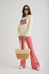 Risen Sedona Peach Blossom Patch Pocket Jeans