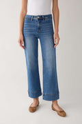 Risen Waverly Wide Hem Ankle Jeans