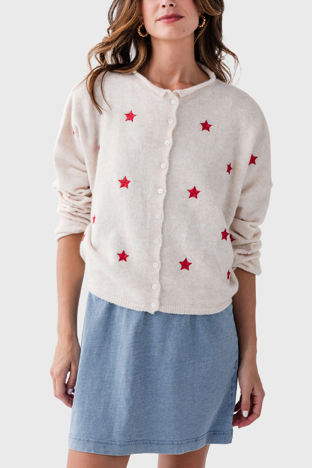 Things Between Embroidered Star Piper Cardigan