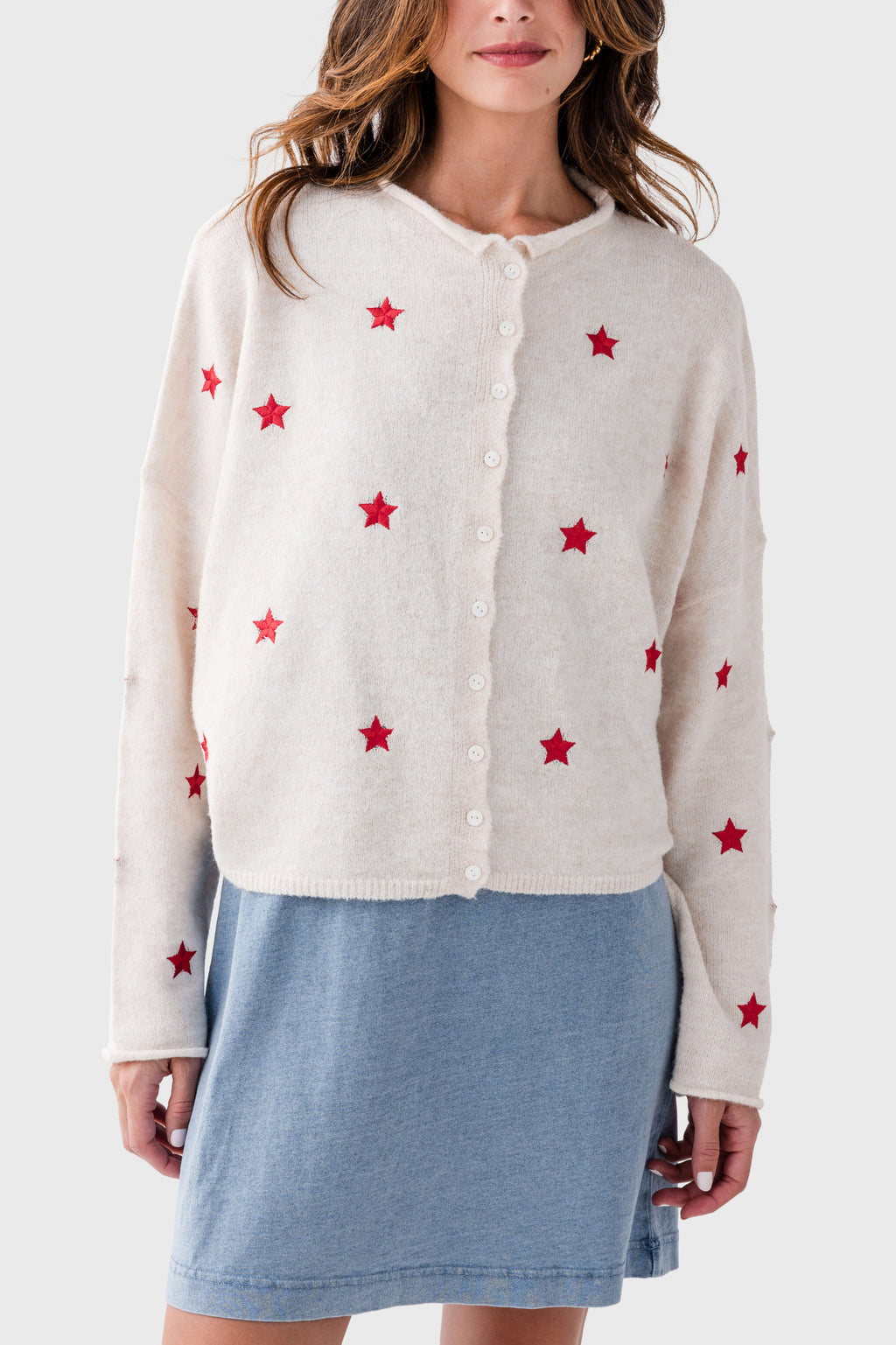 Things Between Embroidered Star Piper Cardigan