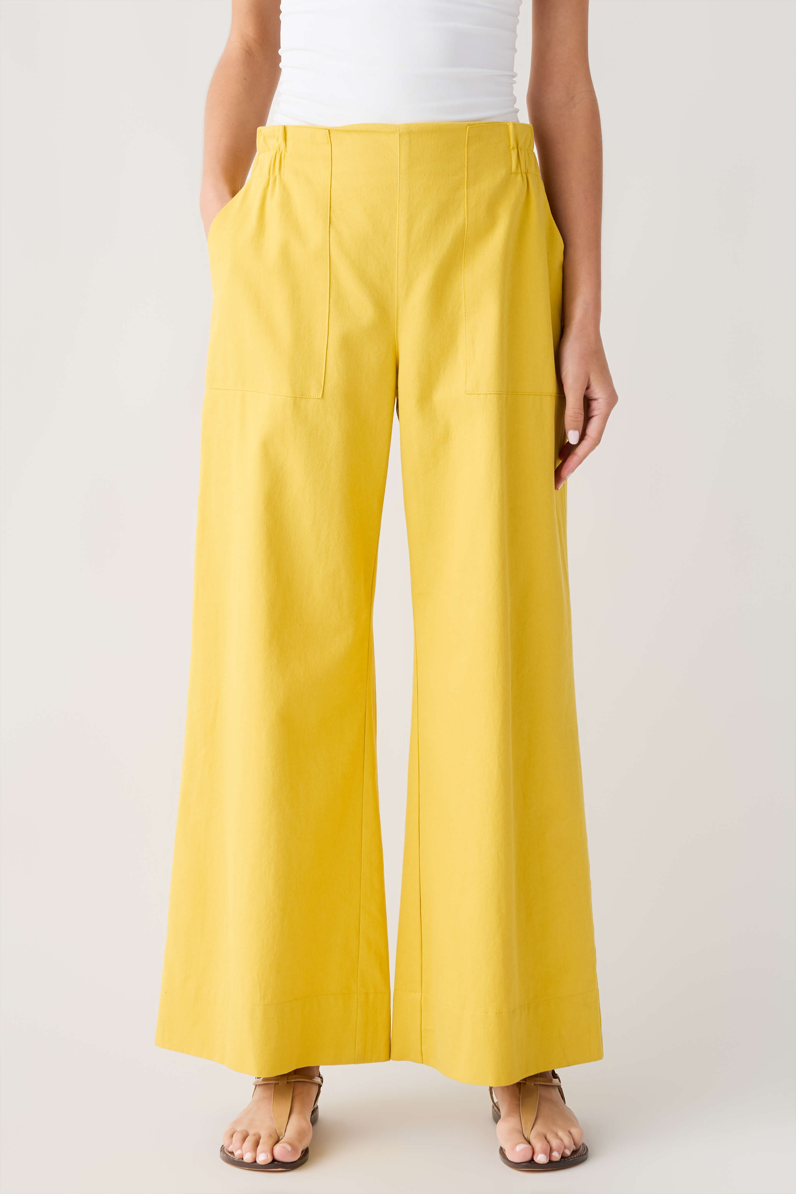 Raisonnel Elastic Waist Wide Leg Pants – Social Threads