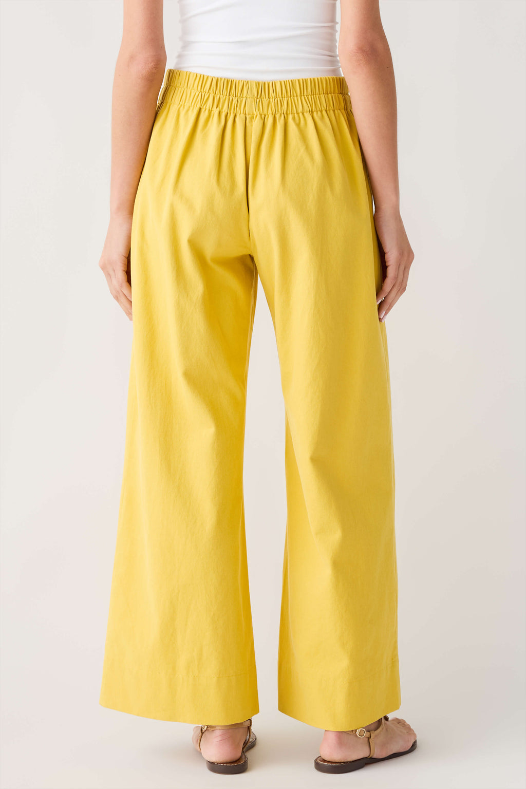 Raisonnel Elastic Waist Wide Leg Pants