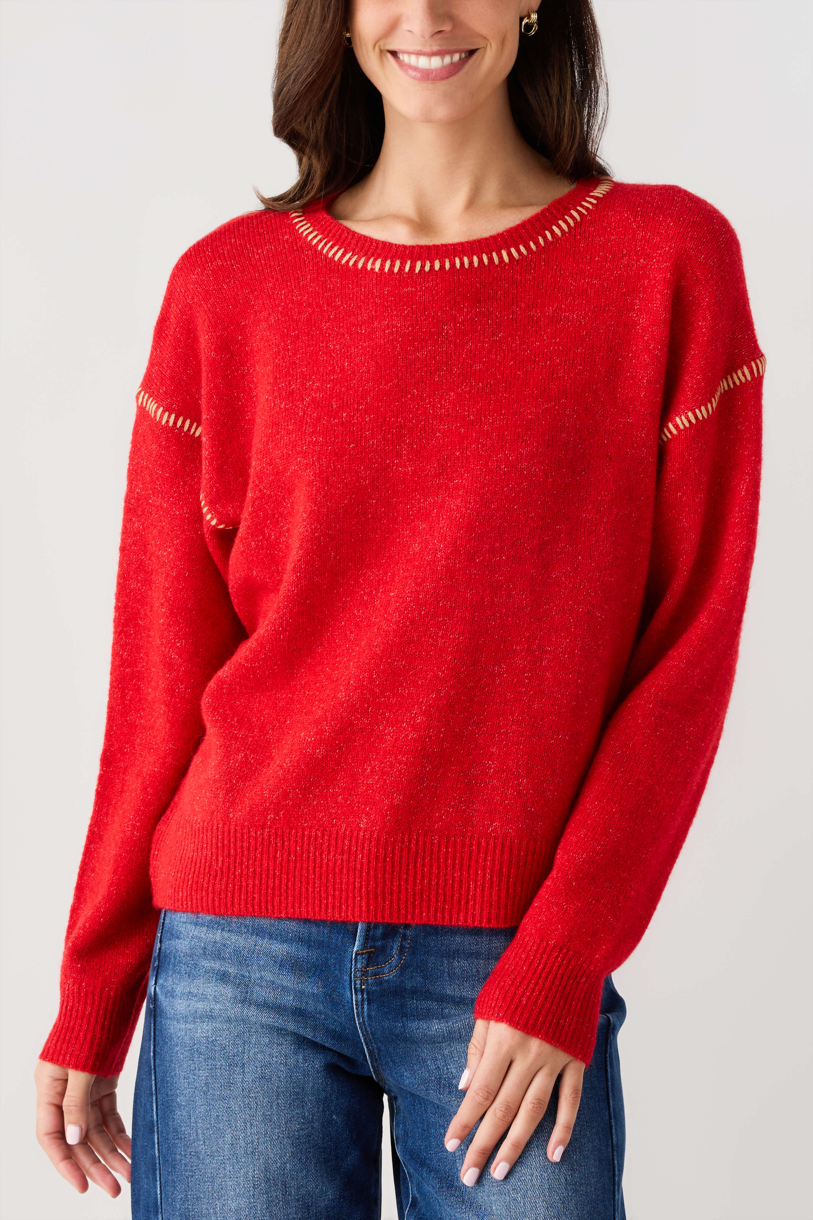 By Together Contrast Stitch Sweater