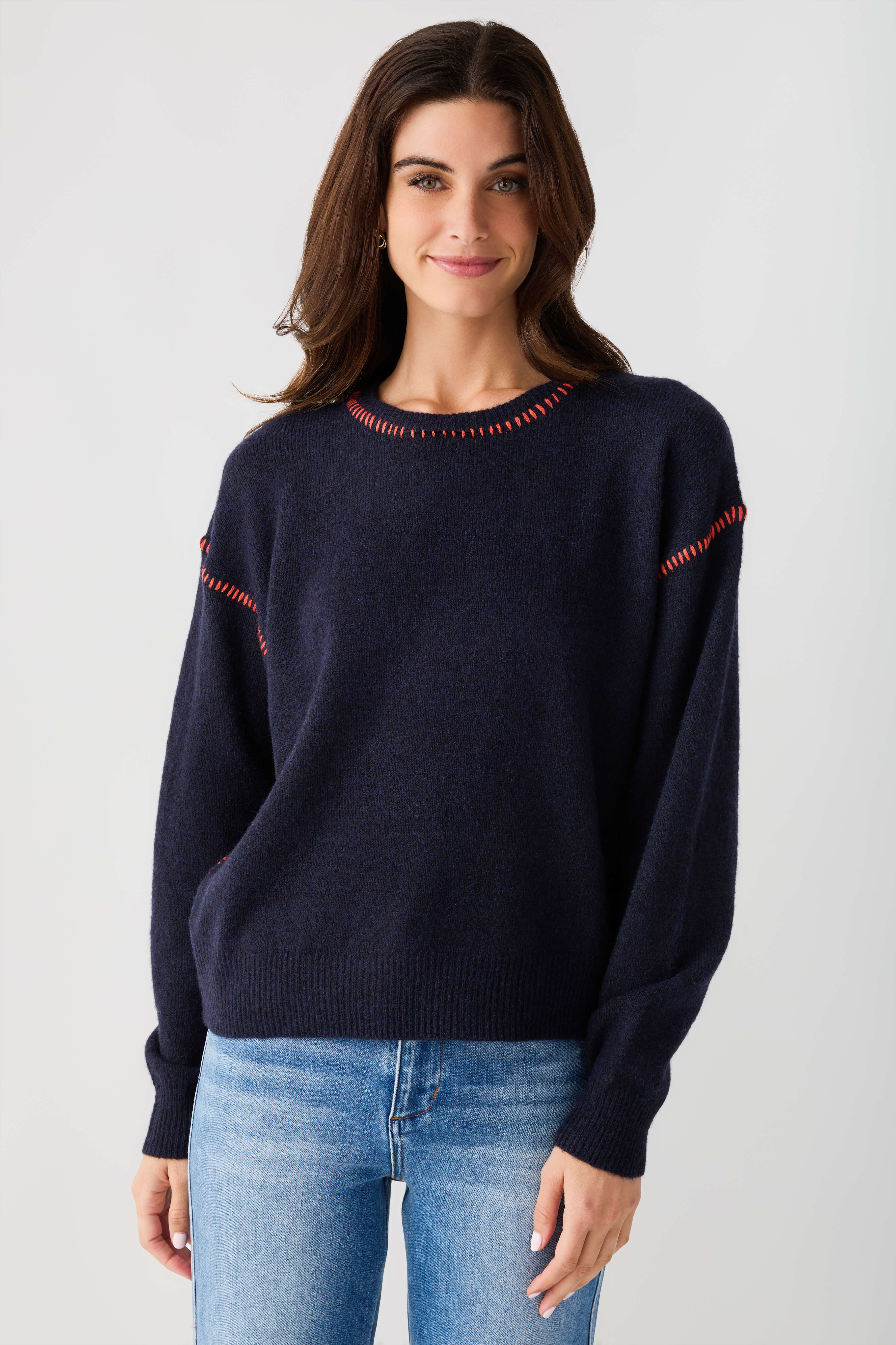 By Together Contrast Stitch Sweater