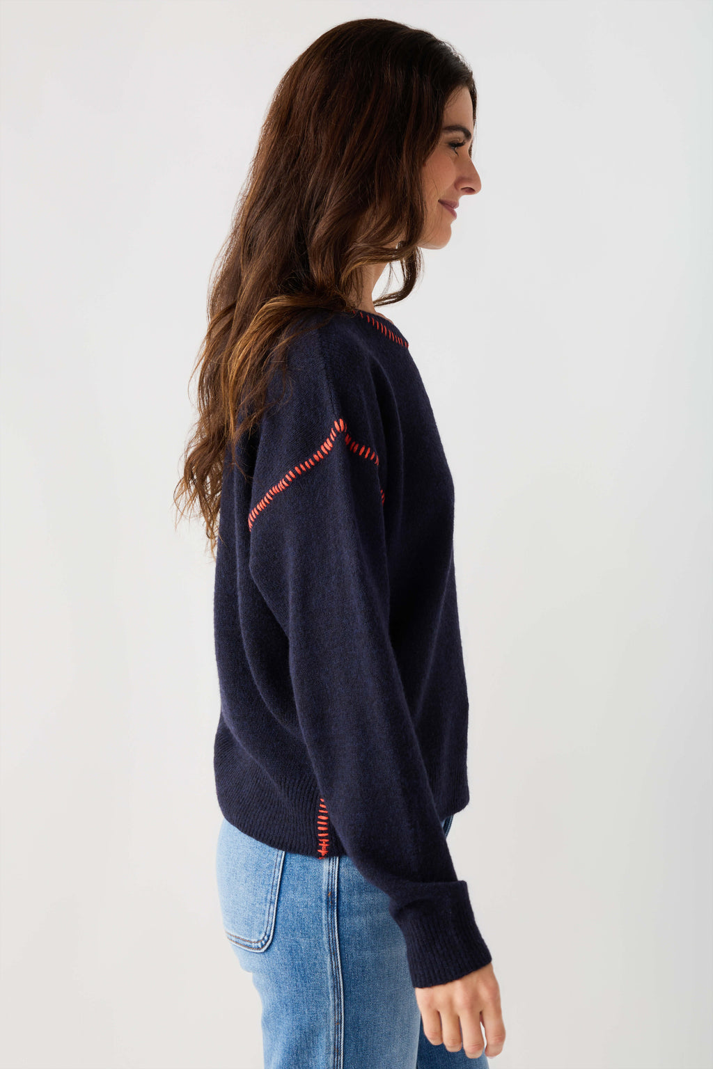 By Together Contrast Stitch Sweater