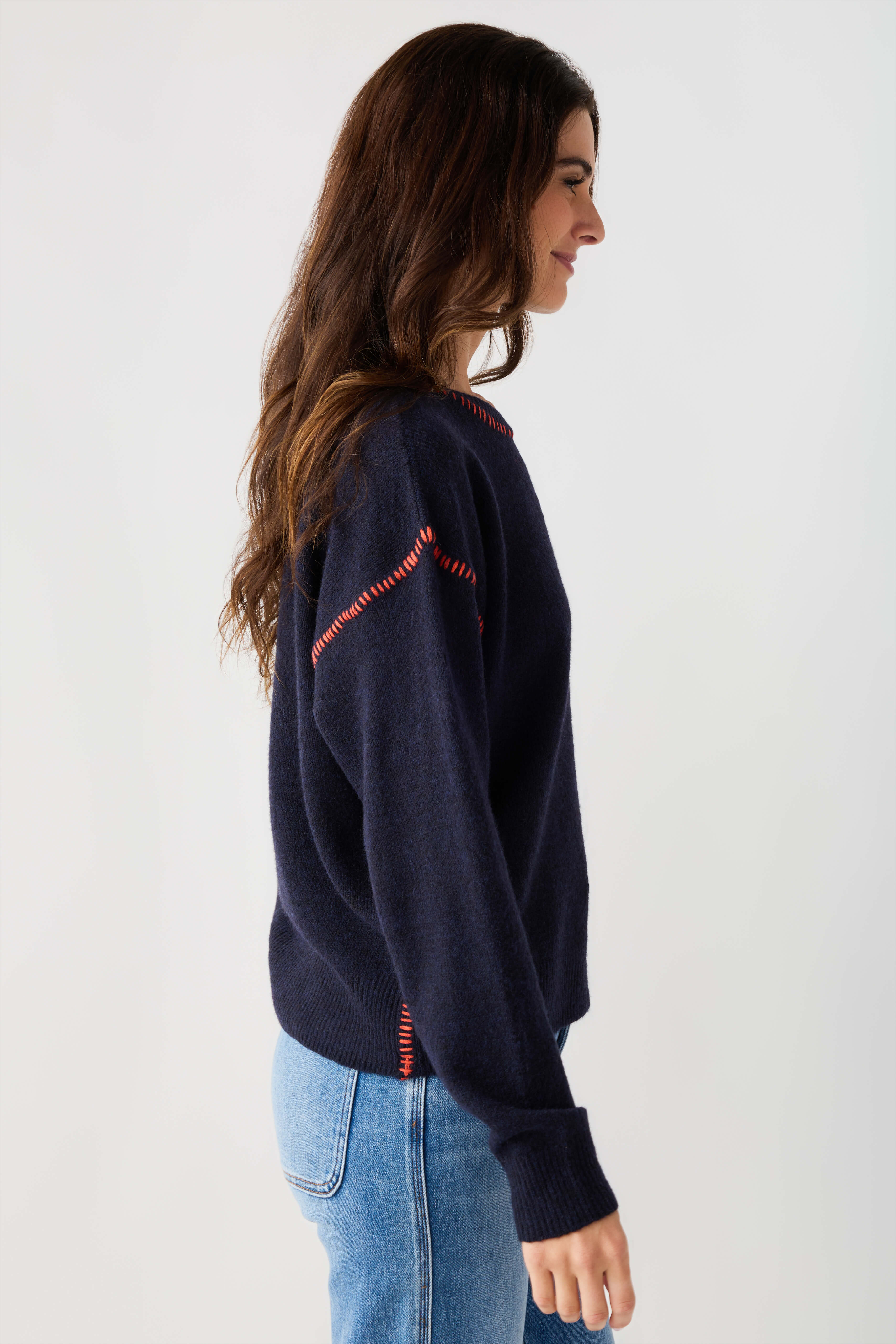 By Together Contrast Stitch Sweater