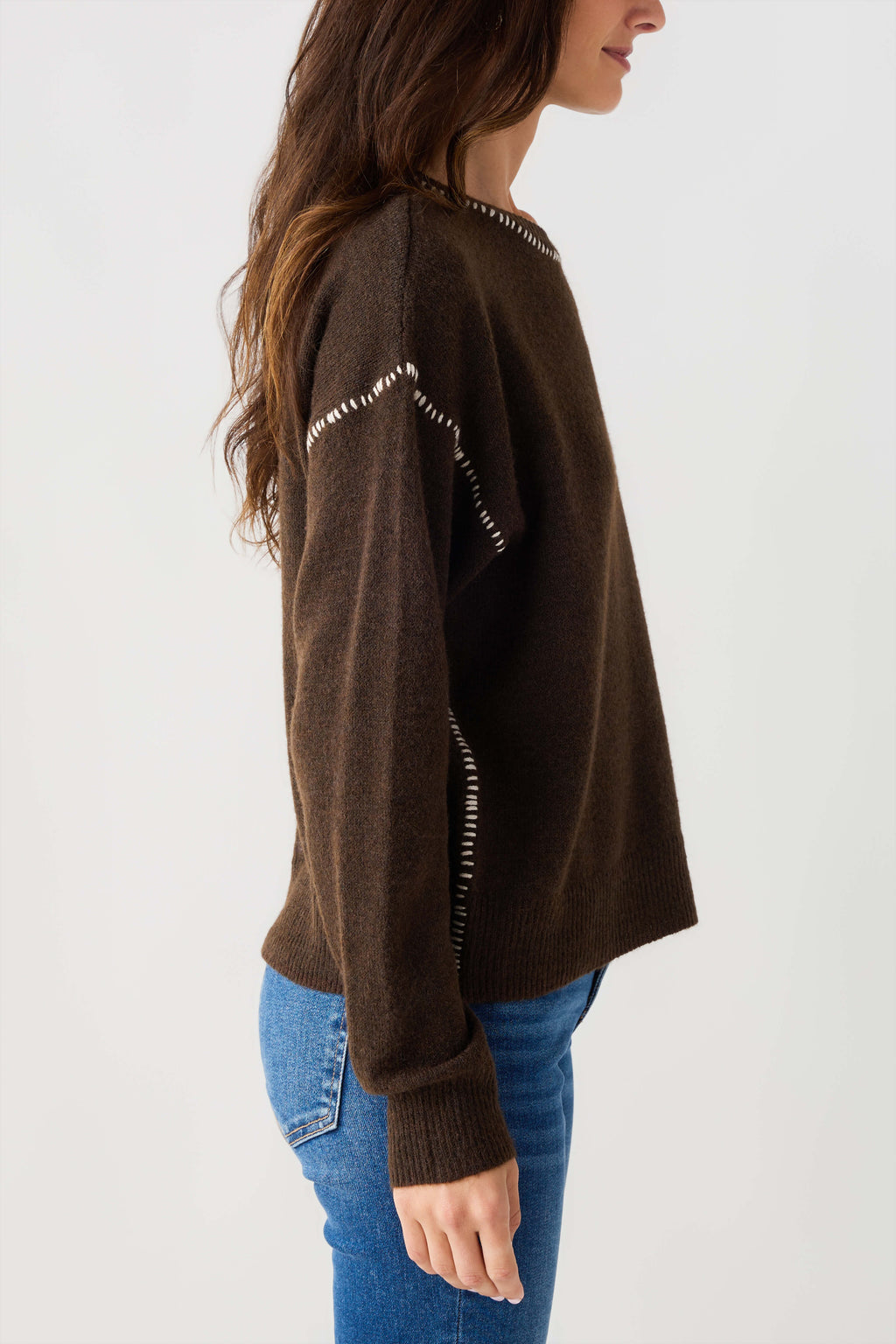 By Together Contrast Stitch Sweater
