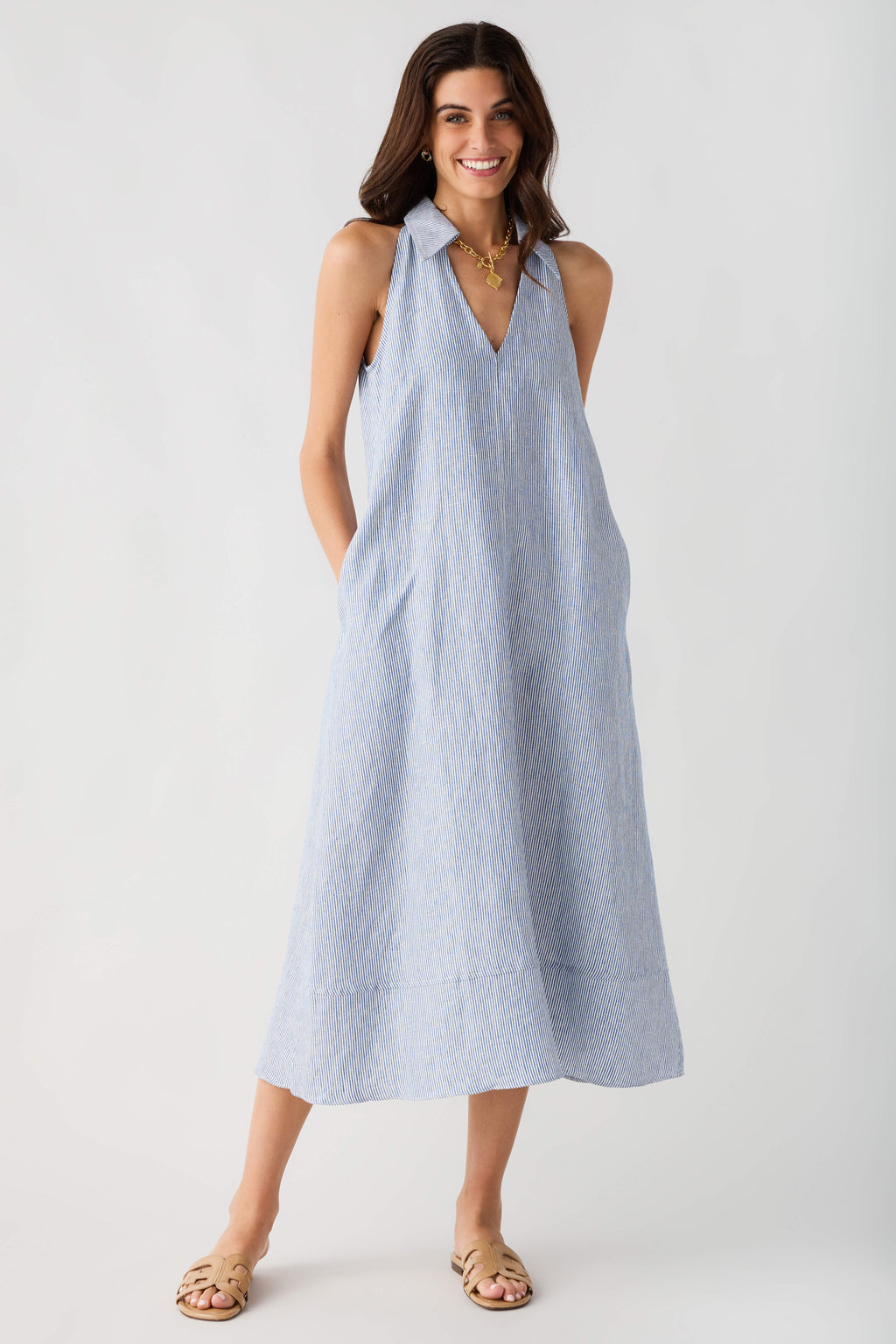 Olivaceous Mylee V-neck Dress