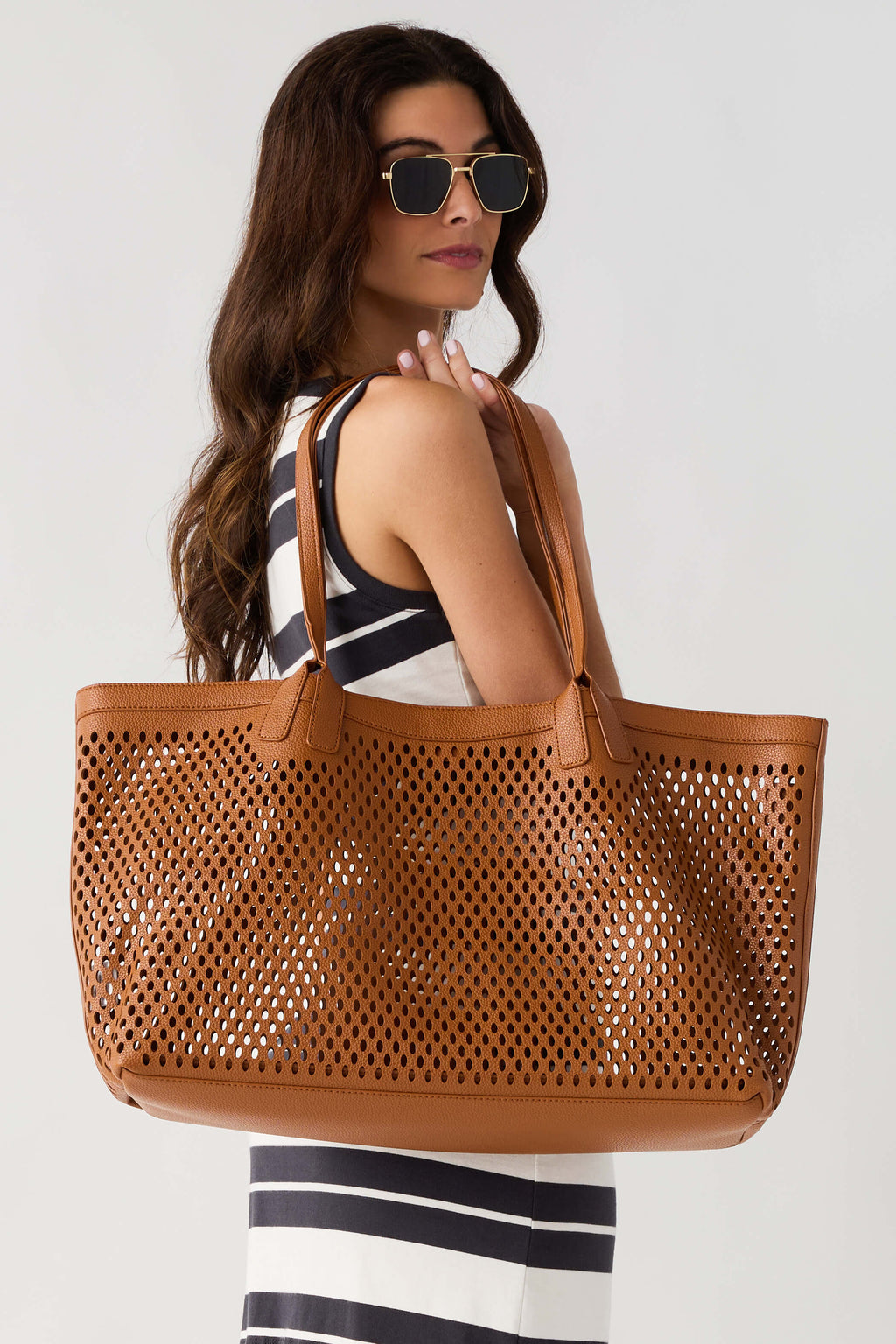 Street Level Madison Perforated Tote